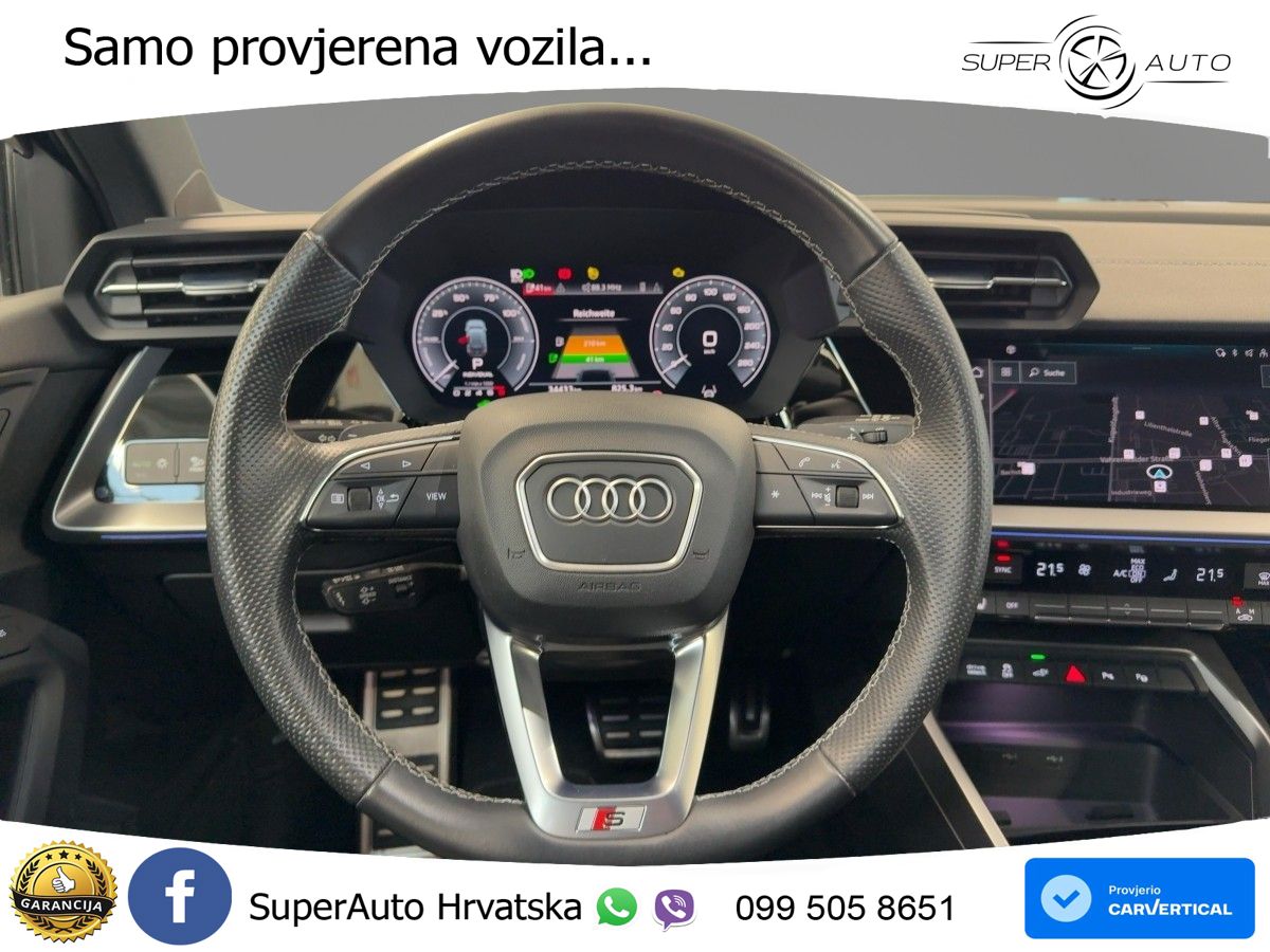 Audi A3 40 TFSIe (204 KS) S tronic S line LED+GR SJED+ACC