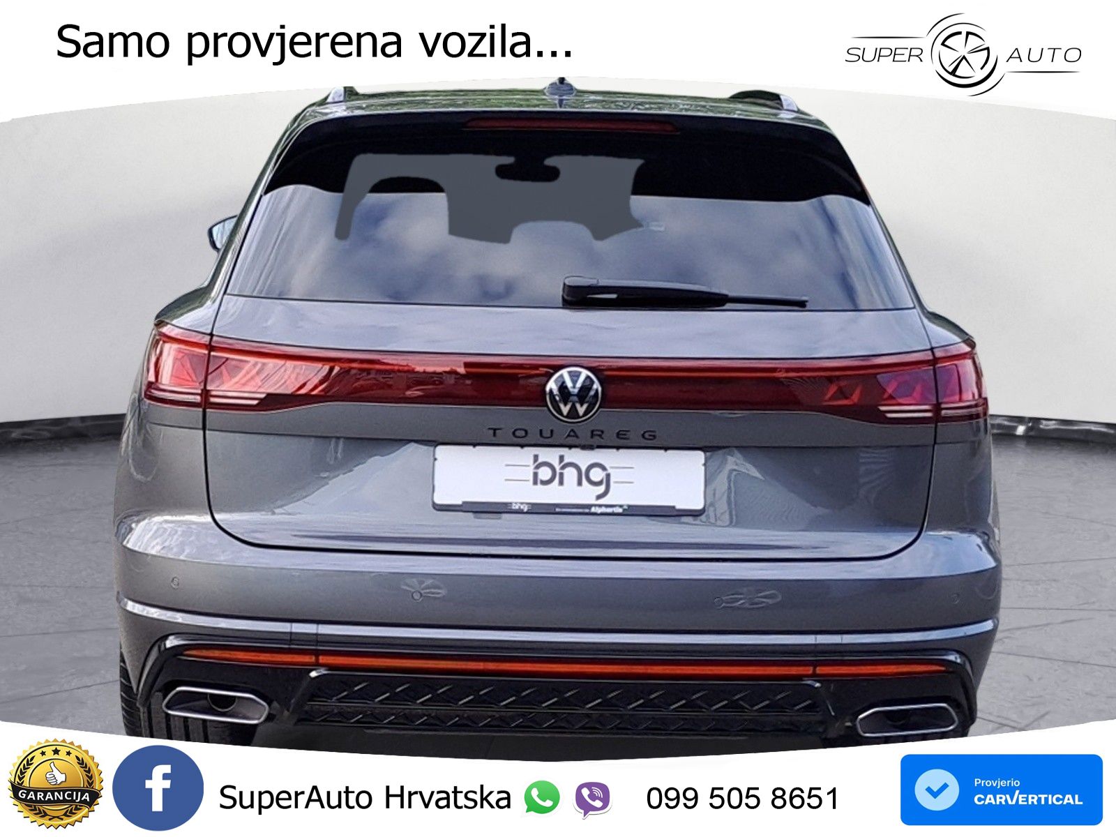 Volkswagen Touareg 3.0 V6 TDI (286 KS) 4MOTION Tiptronic ZRAČNI+ACC+GR SJED+KAM+PANO
