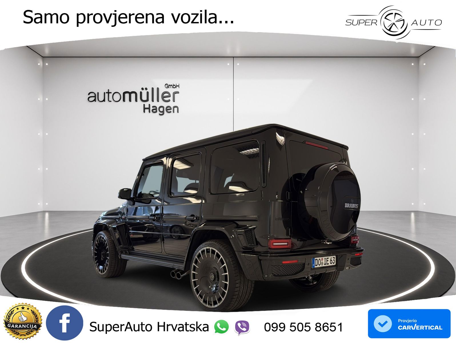 Mercedes AMG G 63 Long V8 (585 KS) 4MATIC 9G-TRONIC AMG SPEEDSHIFT TCT Brabus LED+GR SJED+ACC