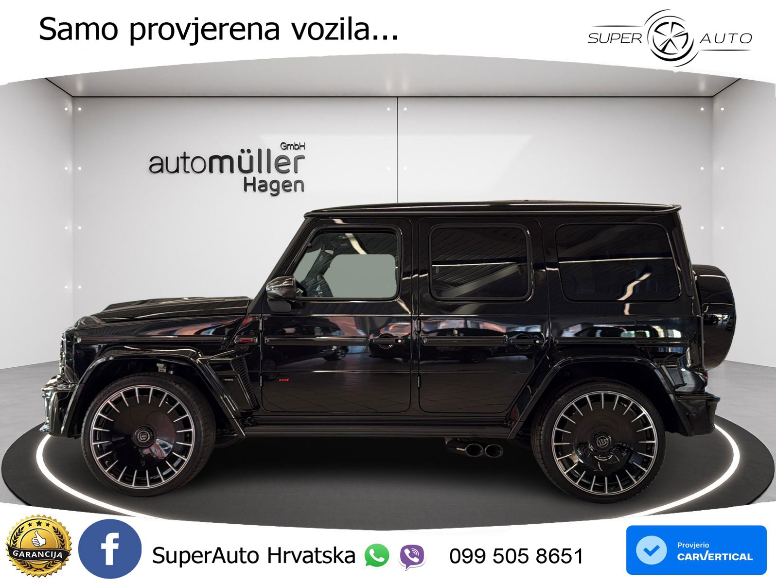 Mercedes AMG G 63 Long V8 (585 KS) 4MATIC 9G-TRONIC AMG SPEEDSHIFT TCT Brabus LED+GR SJED+ACC