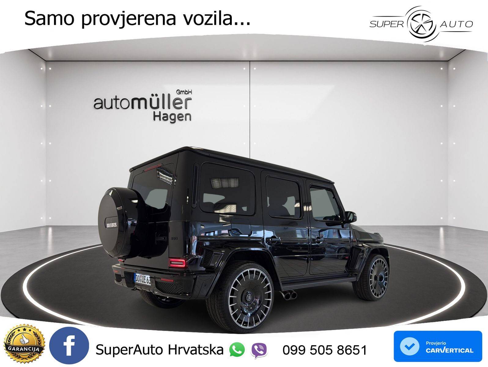 Mercedes AMG G 63 Long V8 (585 KS) 4MATIC 9G-TRONIC AMG SPEEDSHIFT TCT Brabus LED+GR SJED+ACC