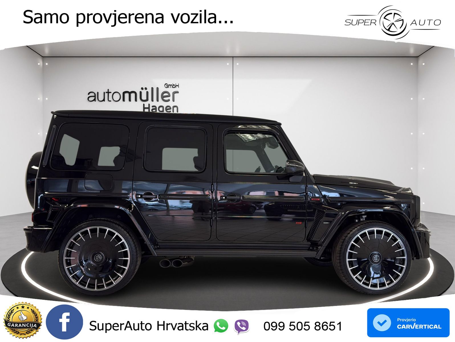 Mercedes AMG G 63 Long V8 (585 KS) 4MATIC 9G-TRONIC AMG SPEEDSHIFT TCT Brabus LED+GR SJED+ACC