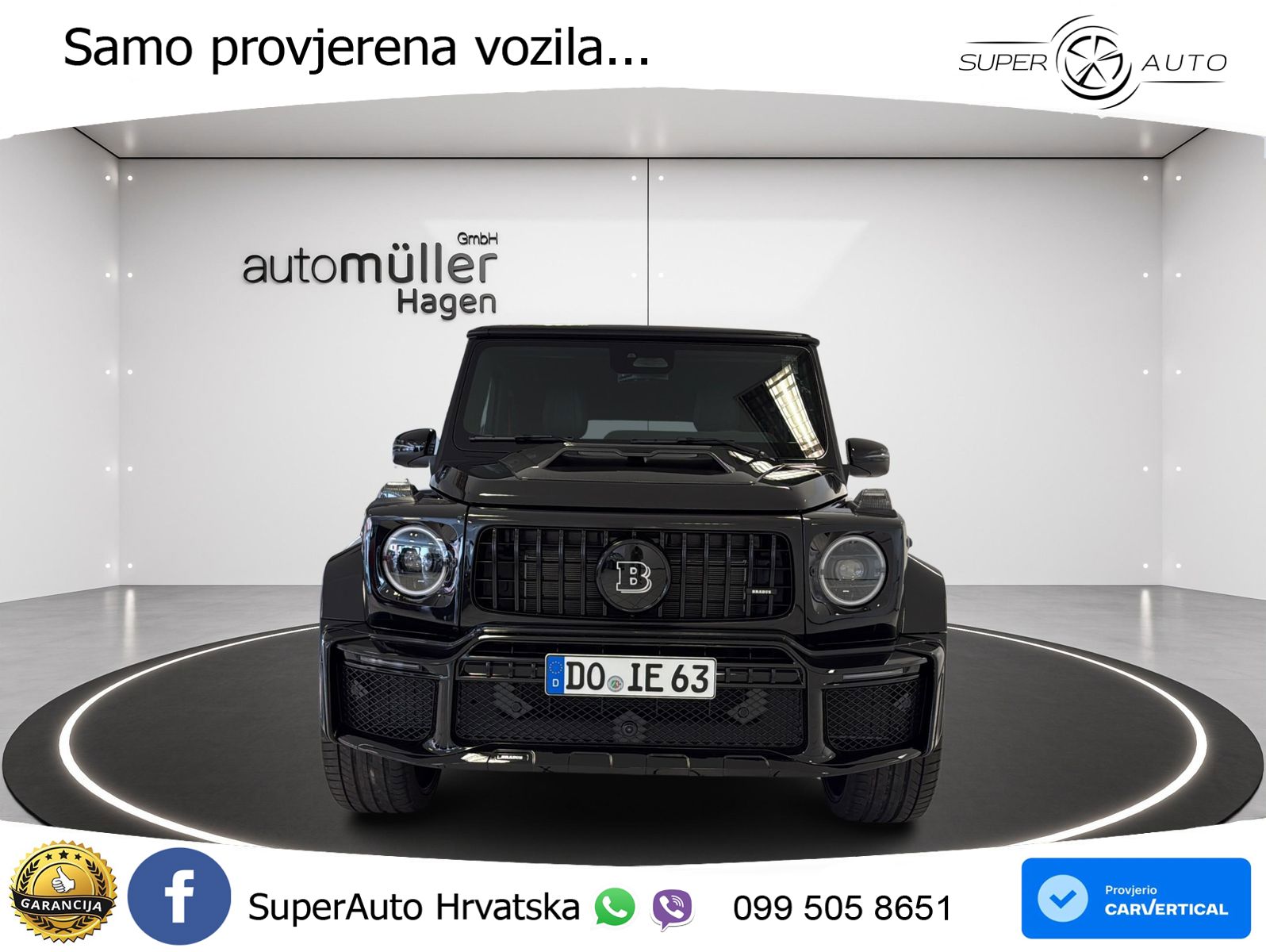 Mercedes AMG G 63 Long V8 (585 KS) 4MATIC 9G-TRONIC AMG SPEEDSHIFT TCT Brabus LED+GR SJED+ACC