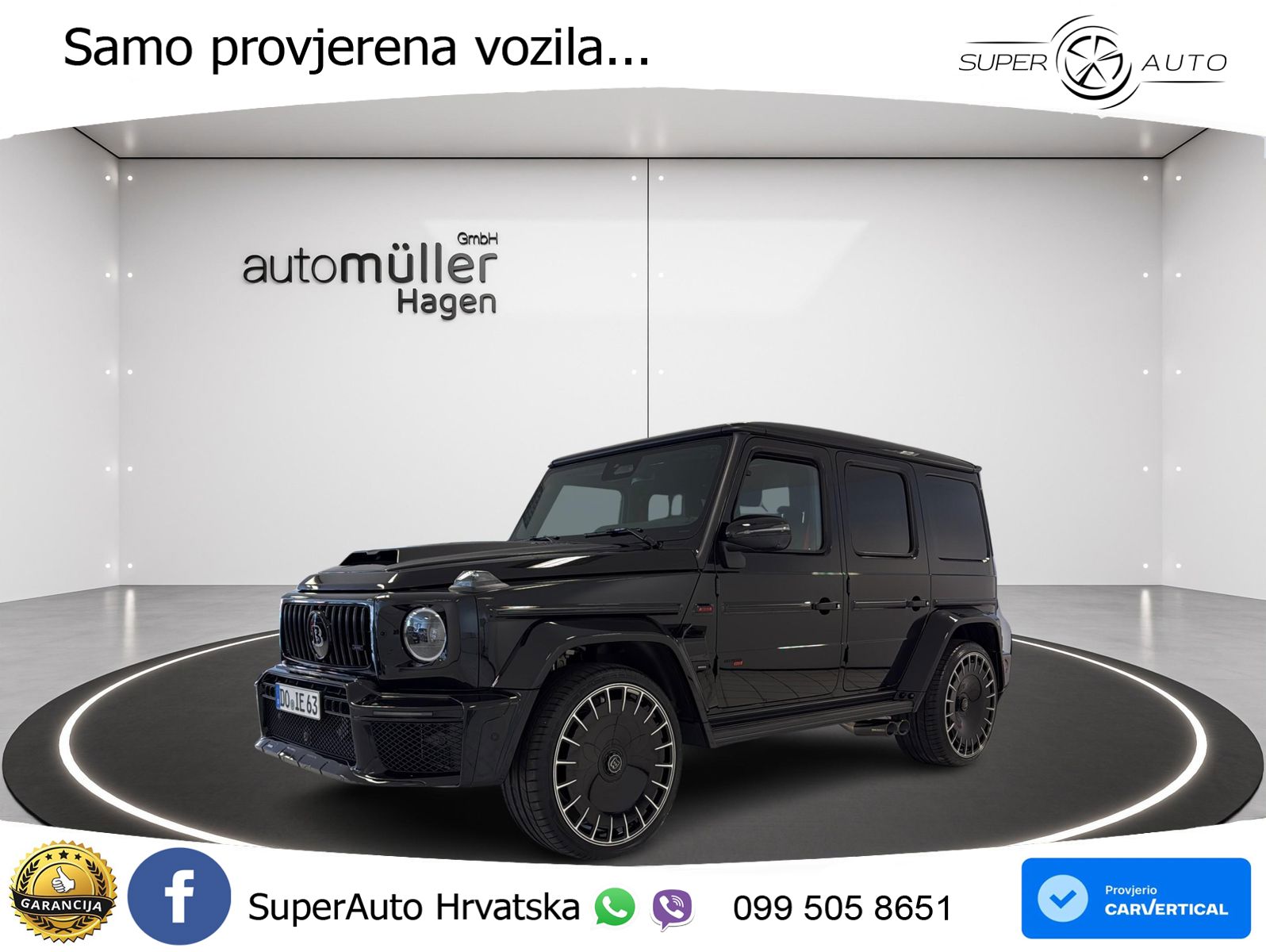 Mercedes AMG G 63 Long V8 (585 KS) 4MATIC 9G-TRONIC AMG SPEEDSHIFT TCT Brabus LED+GR SJED+ACC