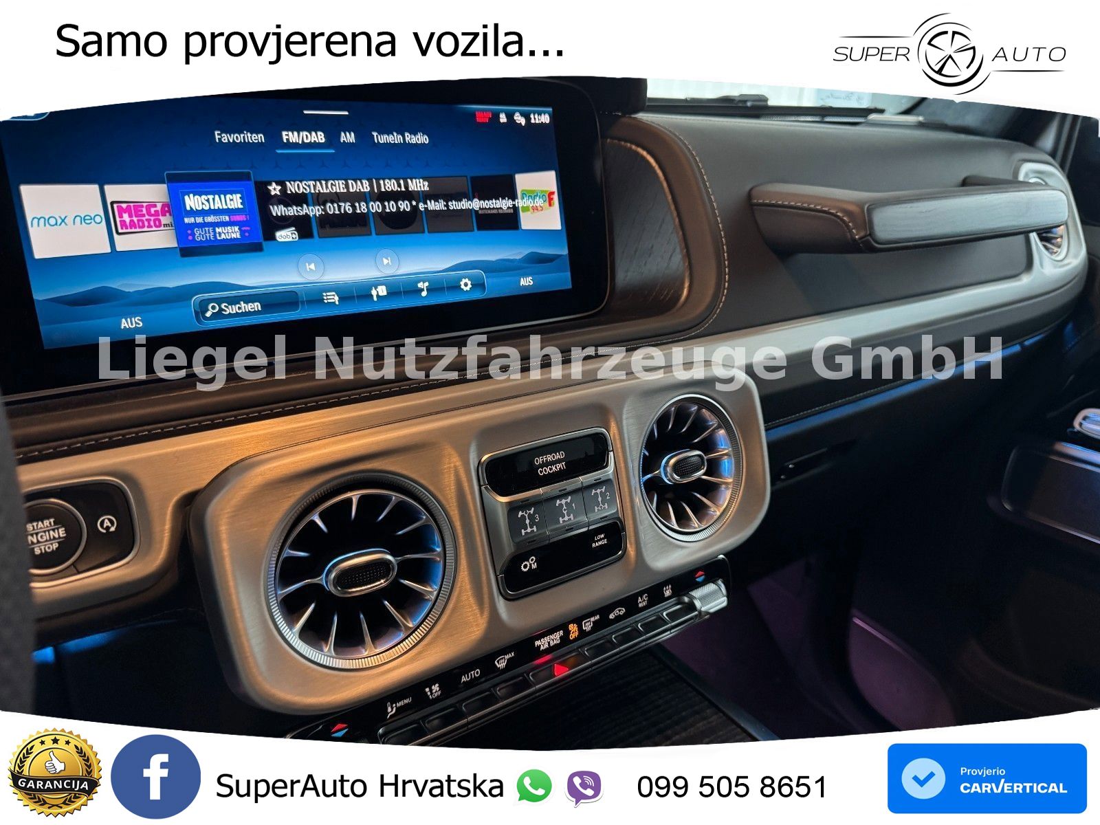 Mercedes G 450d Long (367 KS) 4MATIC 9G-TRONIC Superior LED+GR SJED+ACC