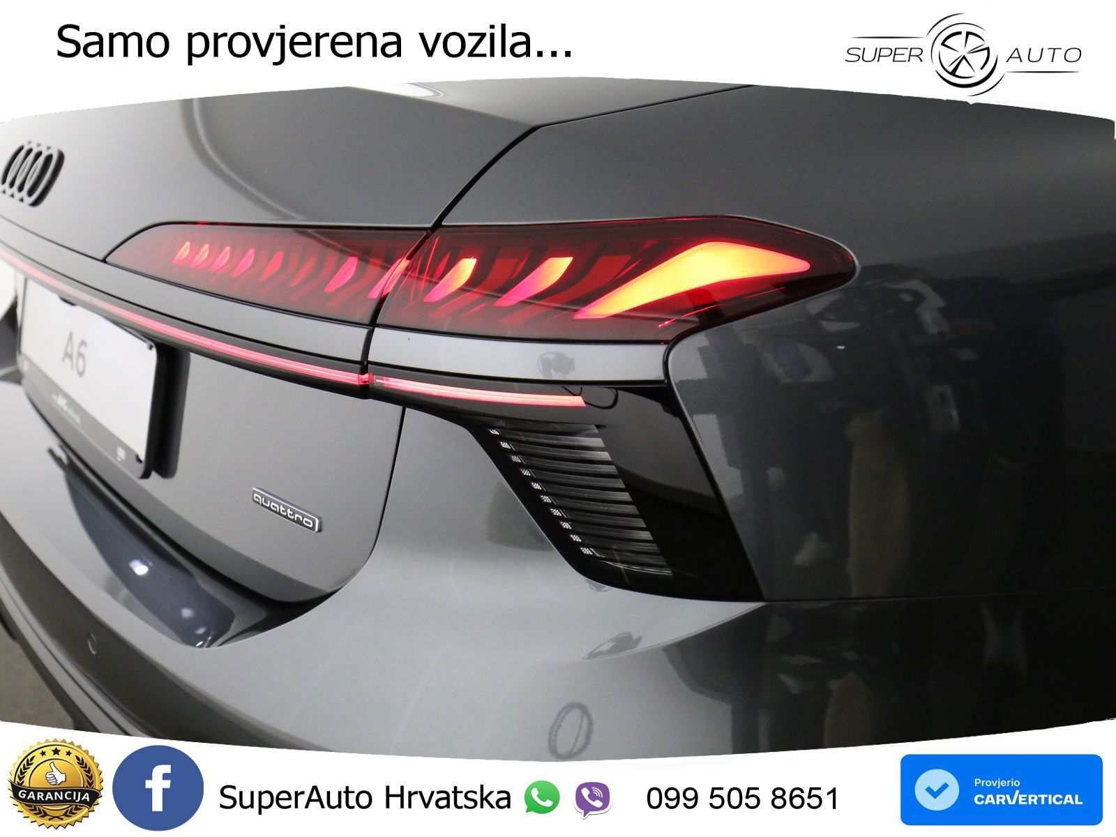 Audi A6 2.0 TDI (204 KS) quattro S tronic LED+GR SJED+ACC