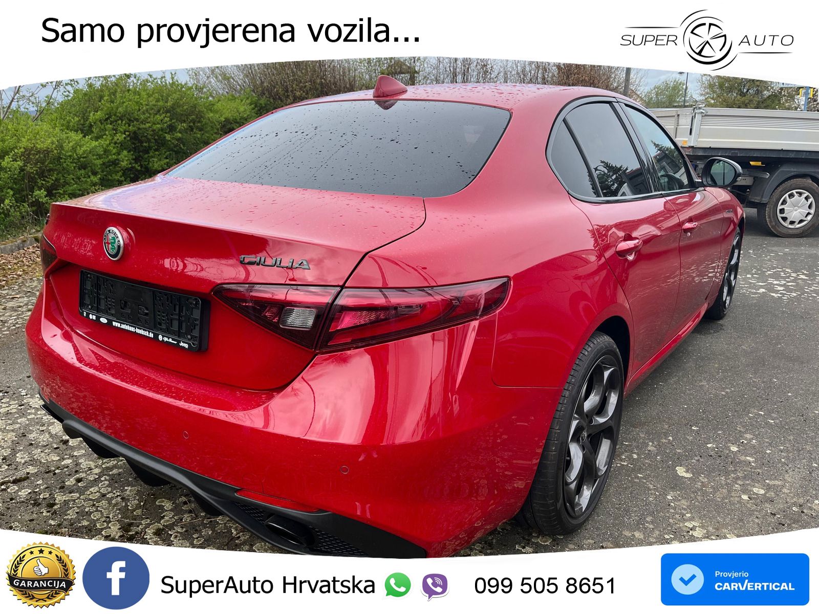 Alfa Romeo Giulia 2.2 MultiJet II (210 KS) Q4 Automatic LED+GR SJED+ACC
