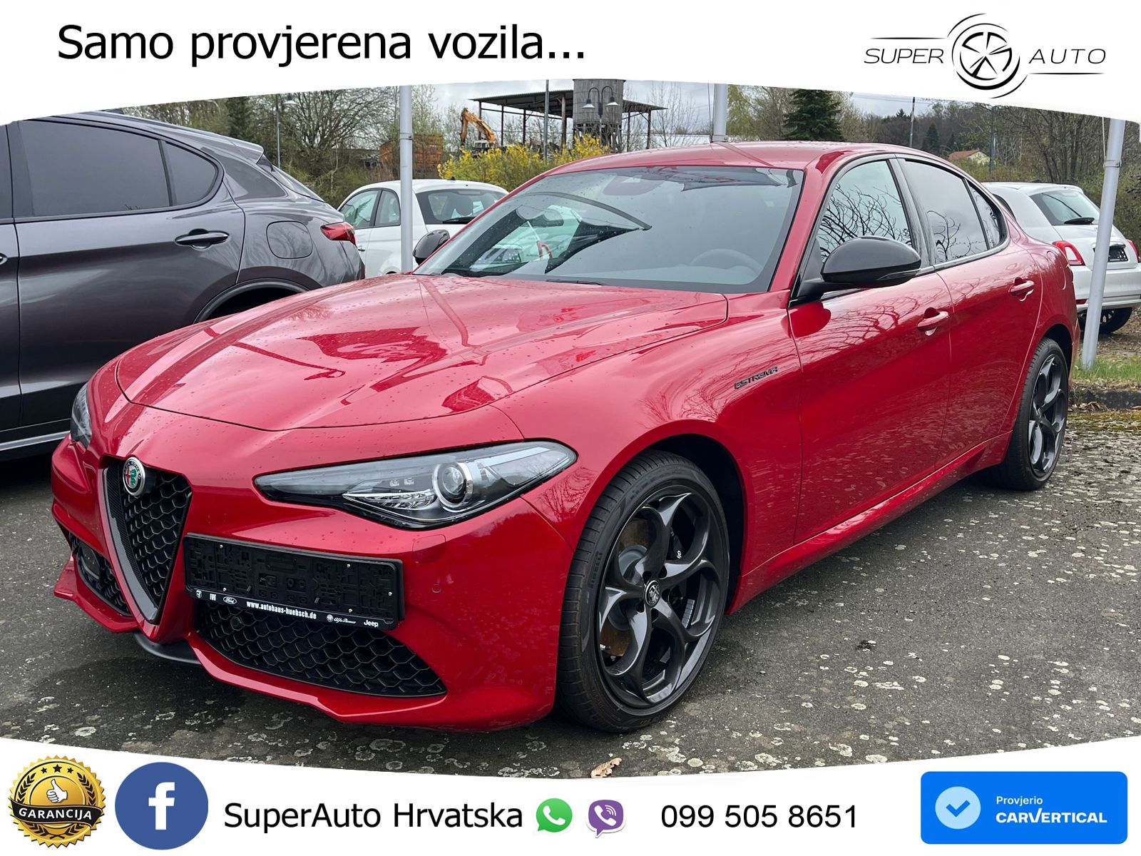 Alfa Romeo Giulia 2.2 MultiJet II (210 KS) Q4 Automatic LED+GR SJED+ACC