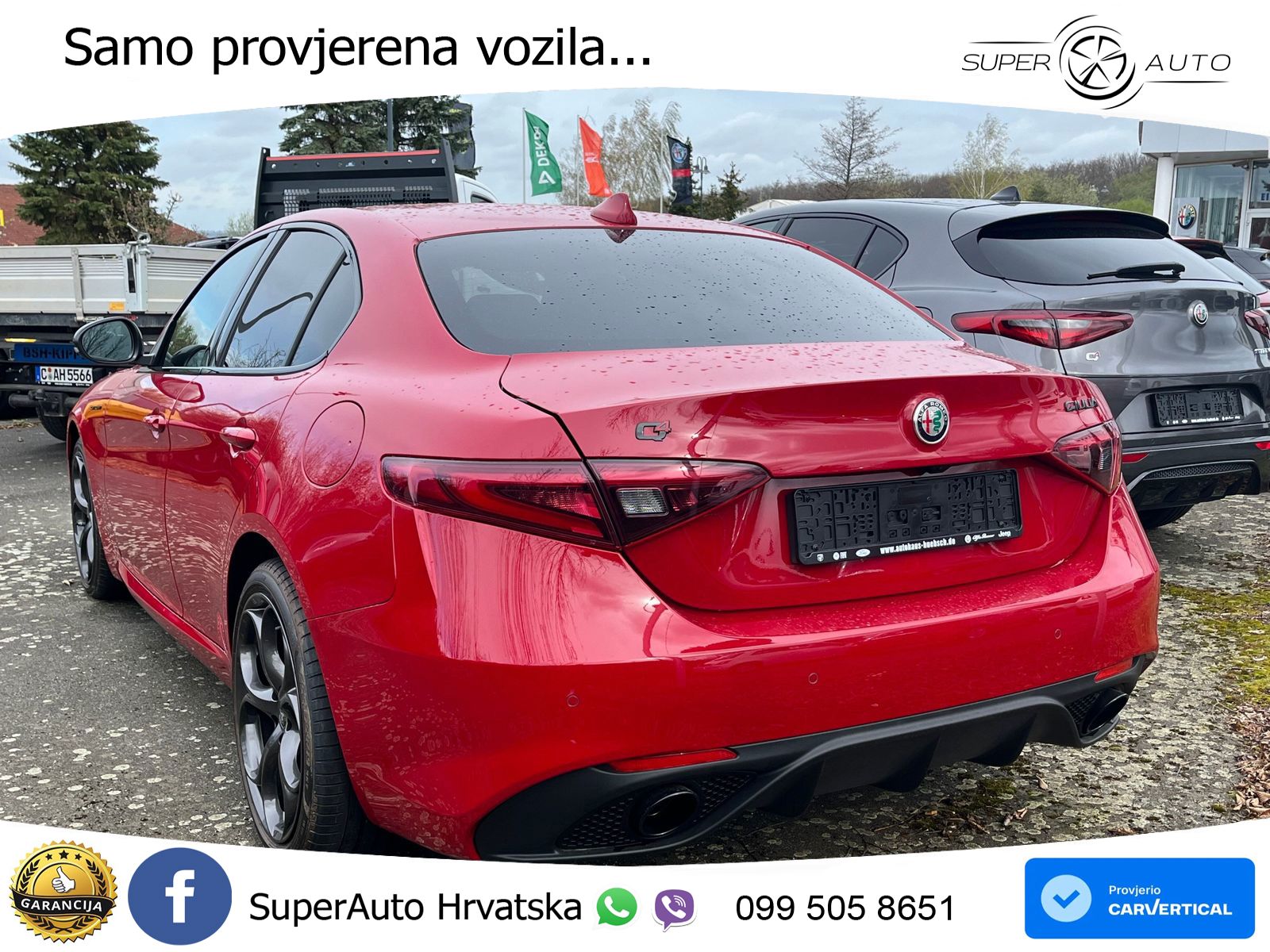 Alfa Romeo Giulia 2.2 MultiJet II (210 KS) Q4 Automatic LED+GR SJED+ACC