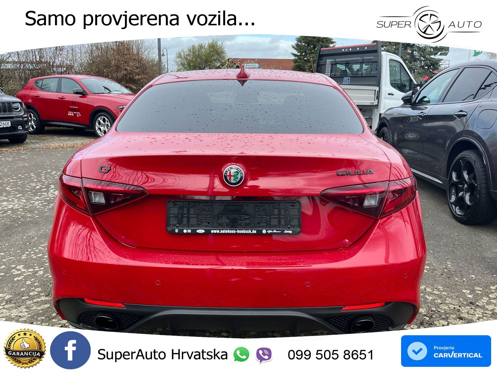 Alfa Romeo Giulia 2.2 MultiJet II (210 KS) Q4 Automatic LED+GR SJED+ACC