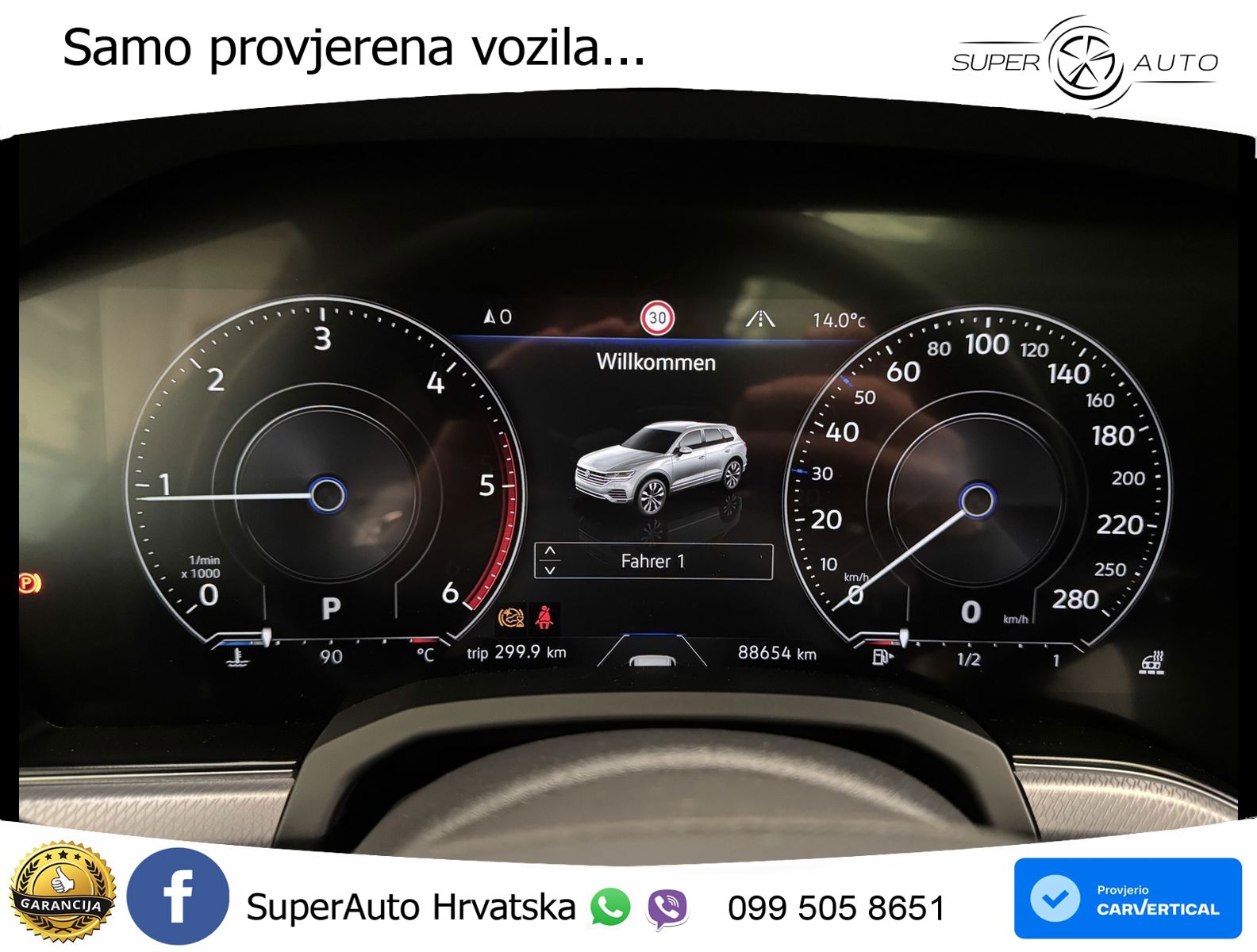 Volkswagen Touareg 3.0 V6 TDI (231 KS) 4MOTION Tiptronic R-Line ZRAČNI+ACC+GR SJED+KAM+PANO