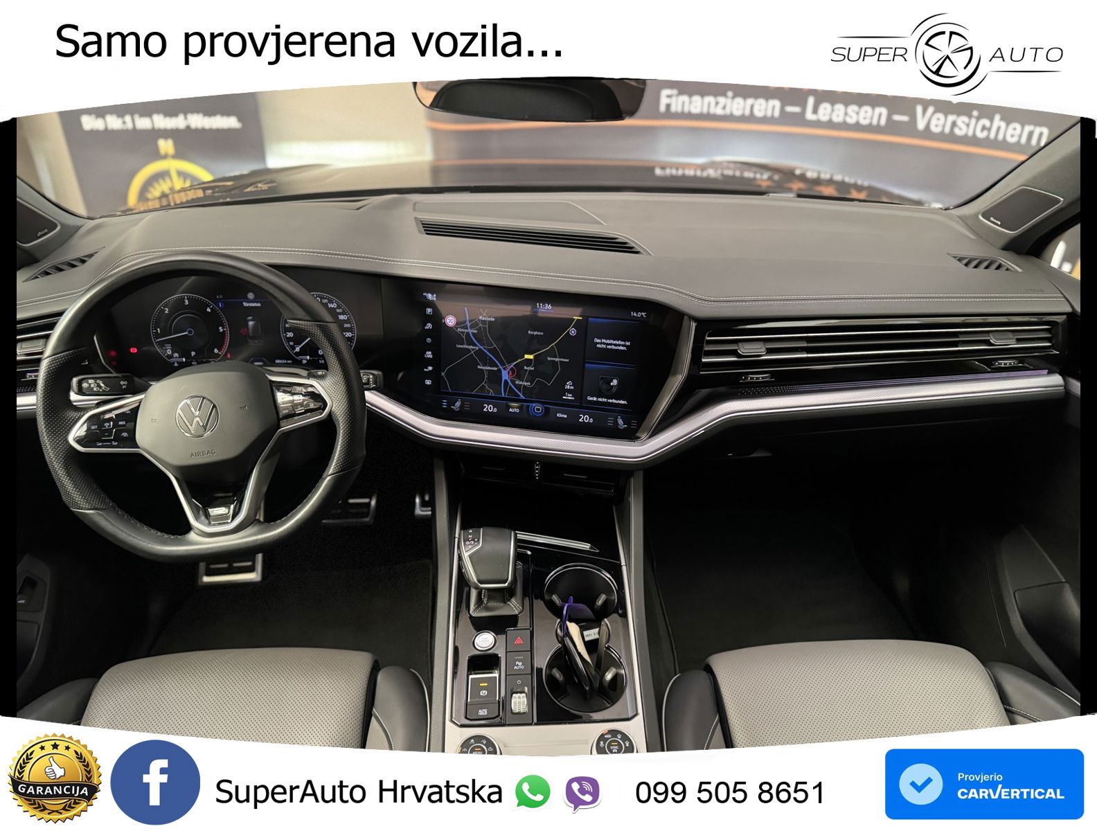 Volkswagen Touareg 3.0 V6 TDI (231 KS) 4MOTION Tiptronic R-Line ZRAČNI+ACC+GR SJED+KAM+PANO