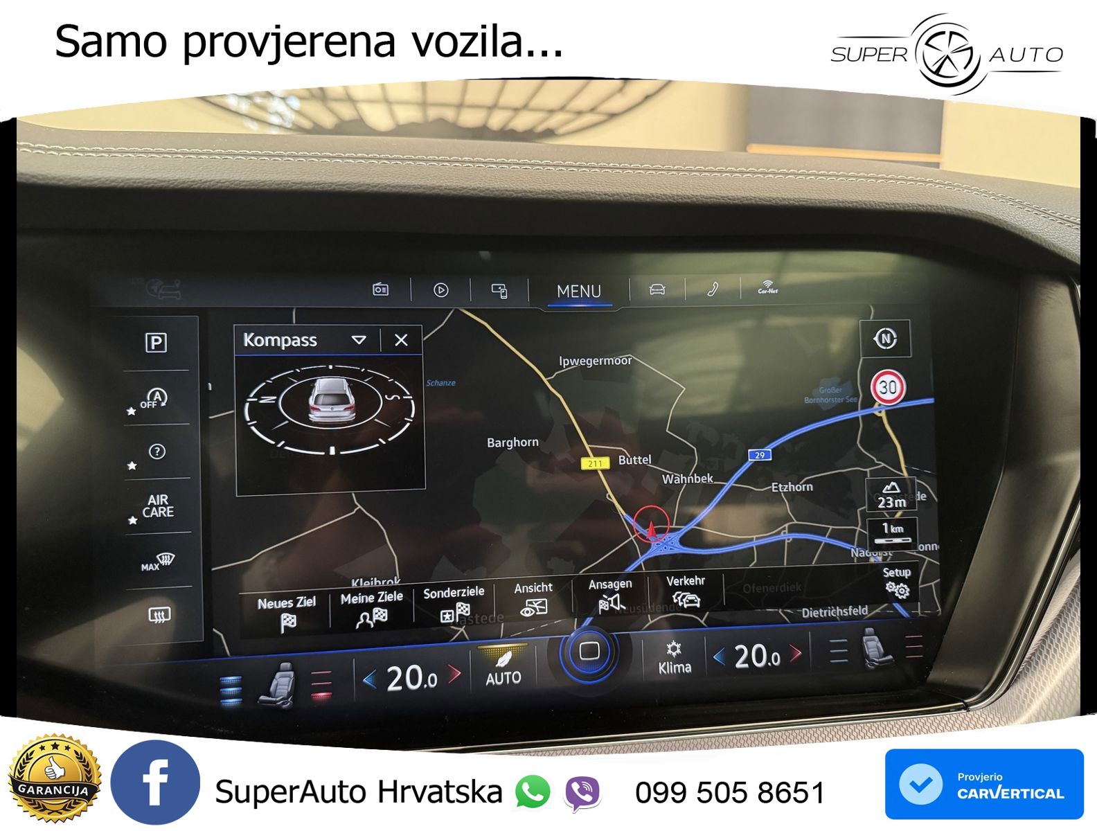 Volkswagen Touareg 3.0 V6 TDI (231 KS) 4MOTION Tiptronic R-Line ZRAČNI+ACC+GR SJED+KAM+PANO