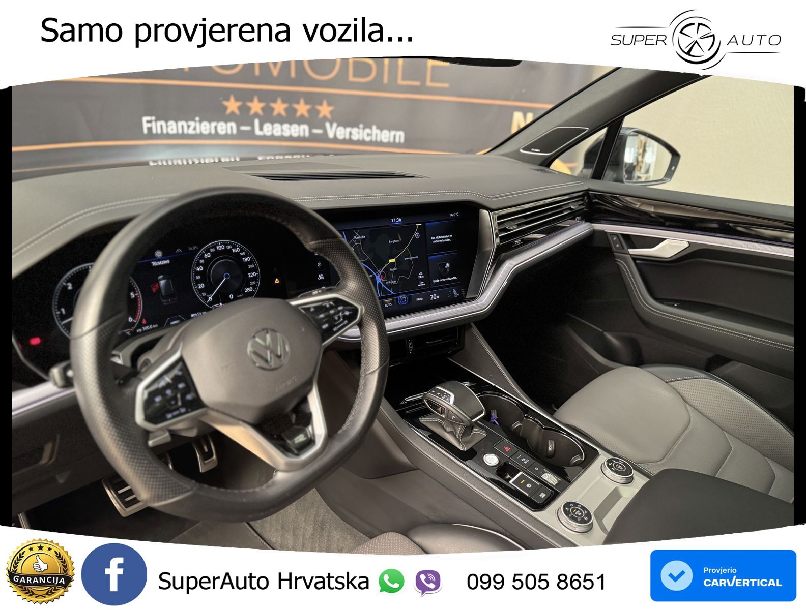 Volkswagen Touareg 3.0 V6 TDI (231 KS) 4MOTION Tiptronic R-Line ZRAČNI+ACC+GR SJED+KAM+PANO