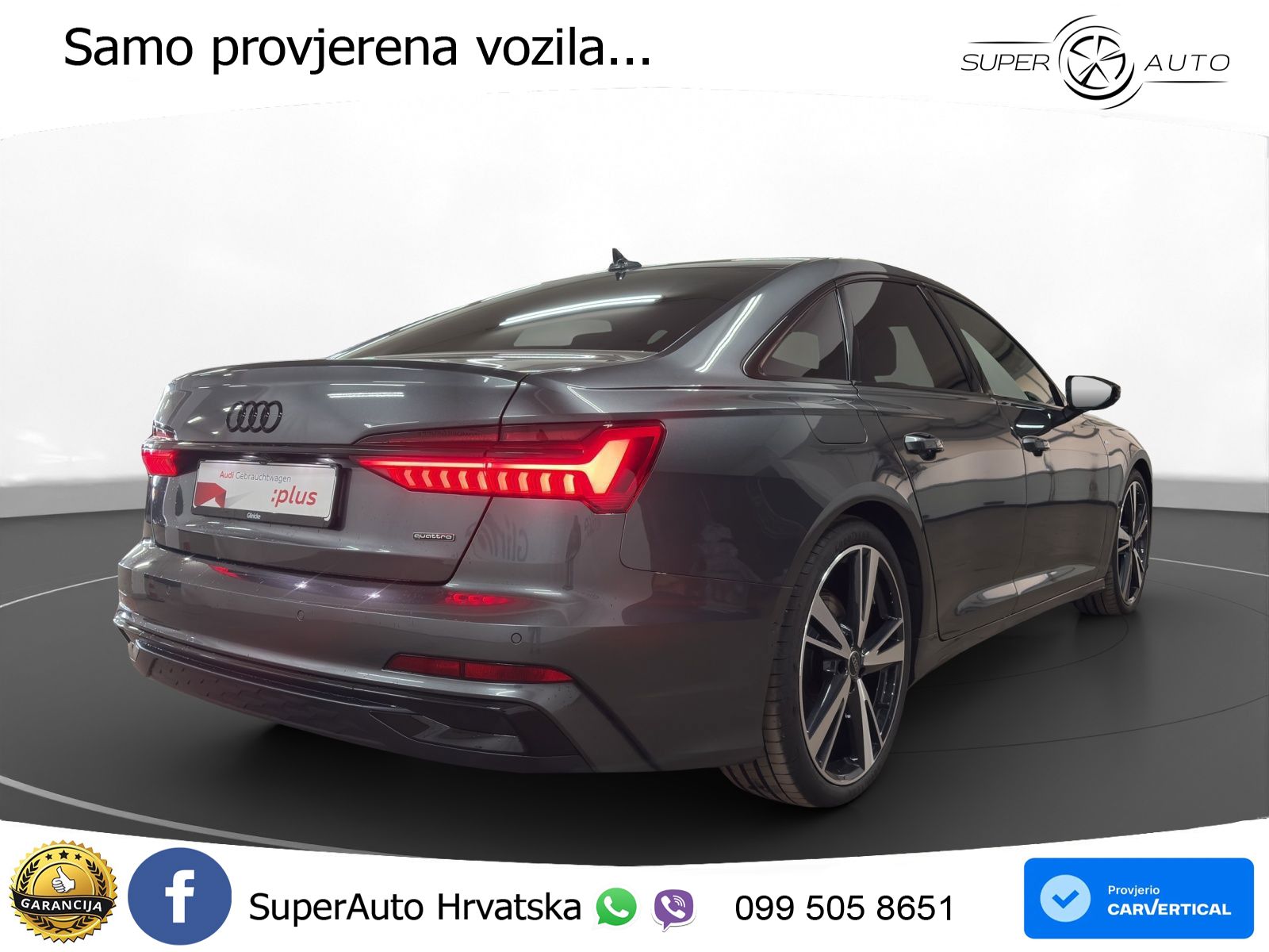 Audi A6 50 TFSIe (299 KS) quattro ultra S tronic S line MATRIX+GR SJED+KAM