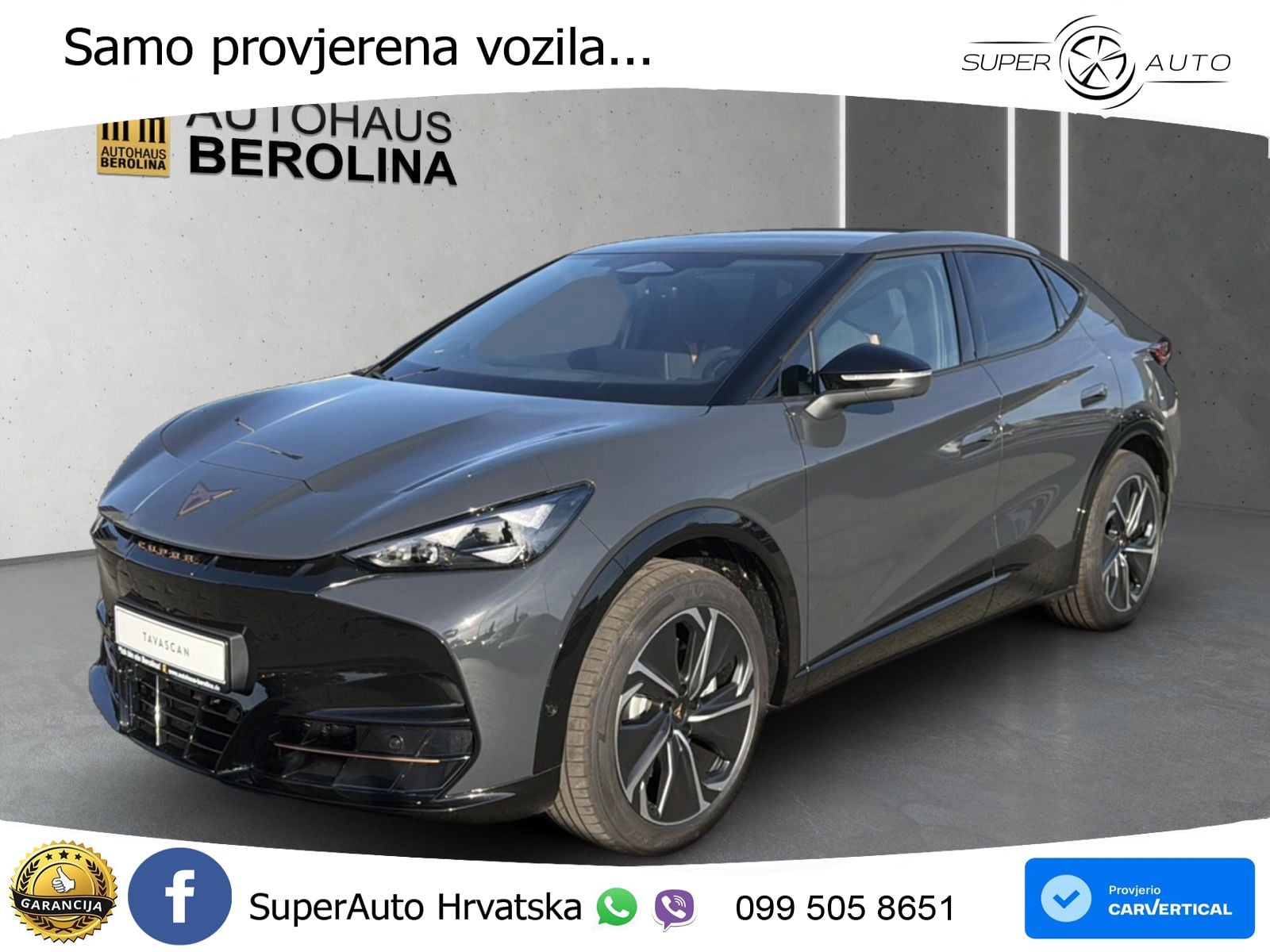 Cupra Tavascan 82 kWh (286 KS) LED+GR SJED+ACC