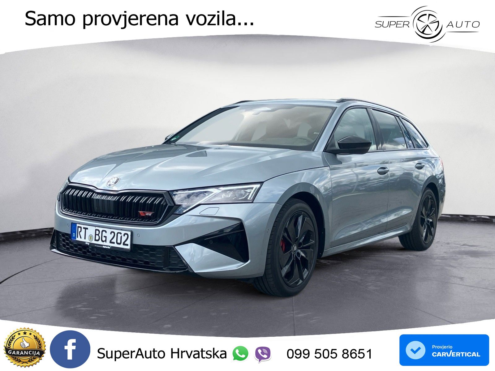 Škoda Octavia Combi RS 2.0 TSI (265 KS) DSG MATRIX+GR SJED+KAM