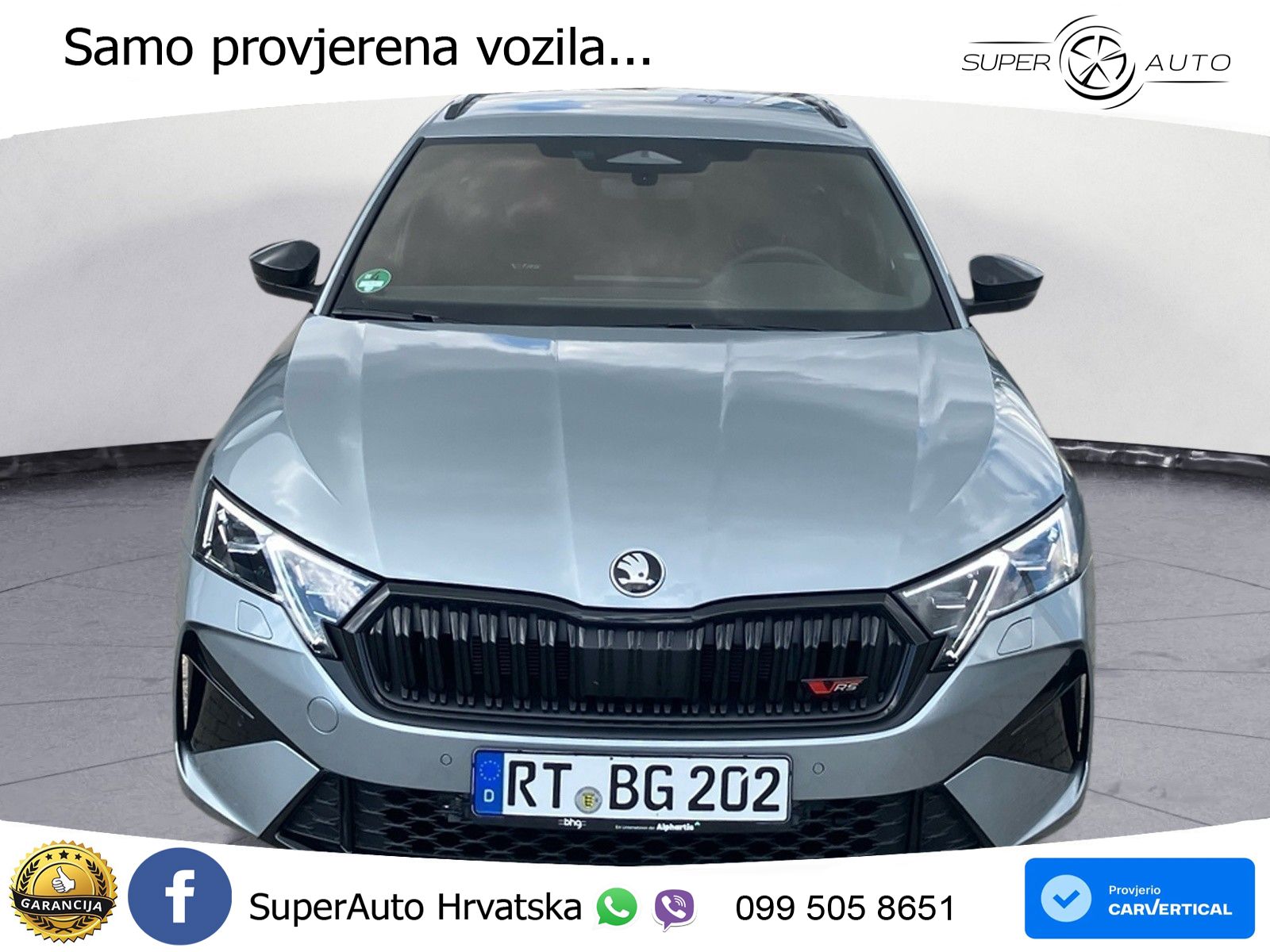 Škoda Octavia Combi RS 2.0 TSI (265 KS) DSG MATRIX+GR SJED+KAM