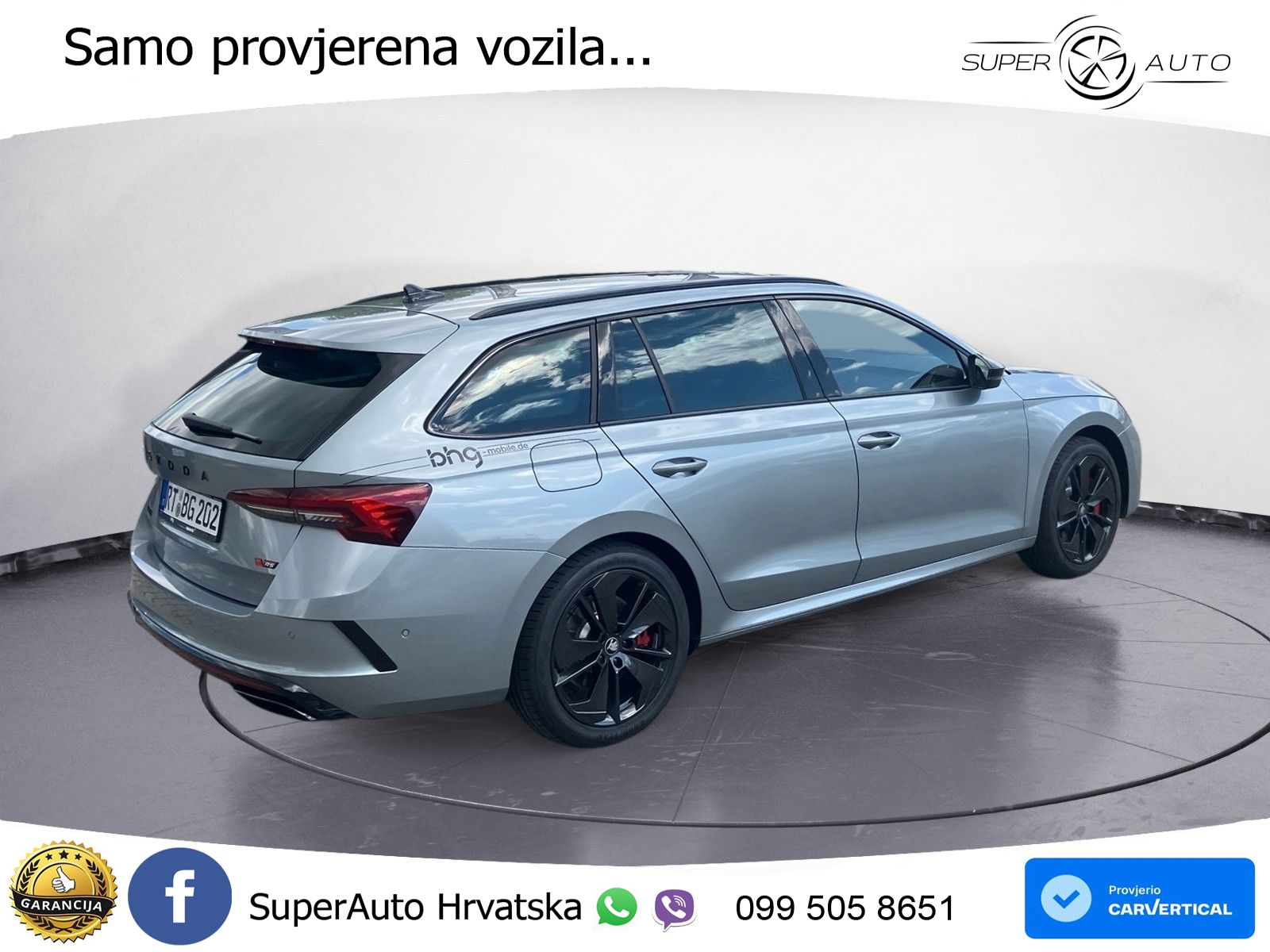 Škoda Octavia Combi RS 2.0 TSI (265 KS) DSG MATRIX+GR SJED+KAM