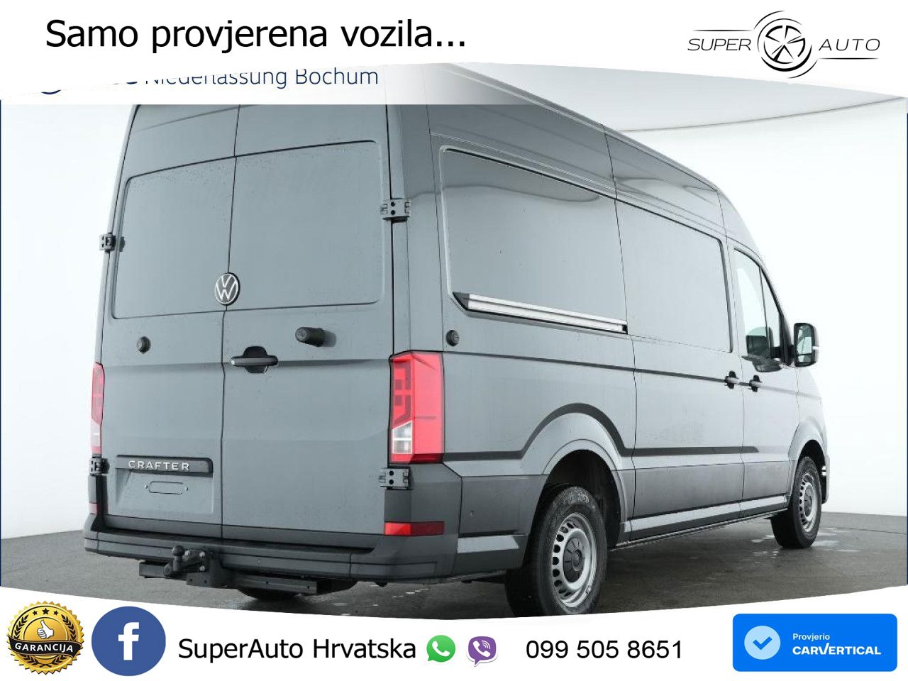 Volkswagen Crafter Kasten mittel AHK Klima Kamera 5 Jahre 140 KS
