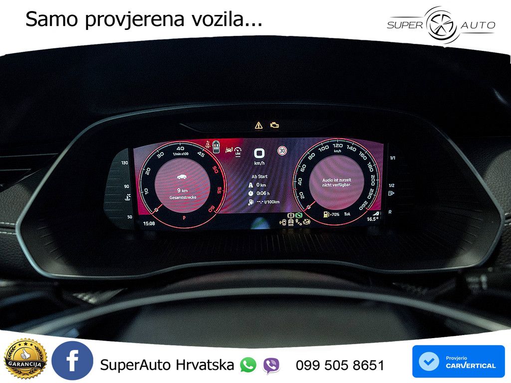 Škoda Octavia Combi 2.0 TDI (150 KS) DSG SportLine MATRIX+GR SJED+KAM