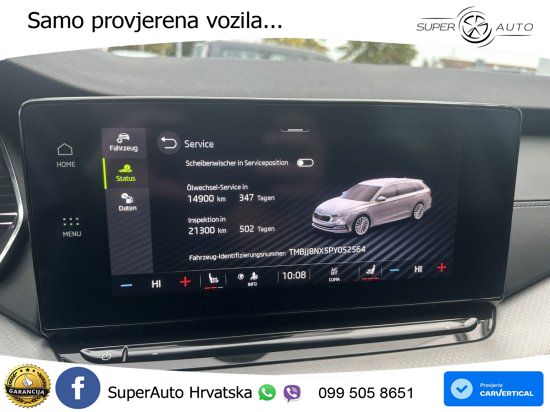 Škoda Octavia Combi 2.0 TDI (150 KS) DSG LED+GR SJED+ACC