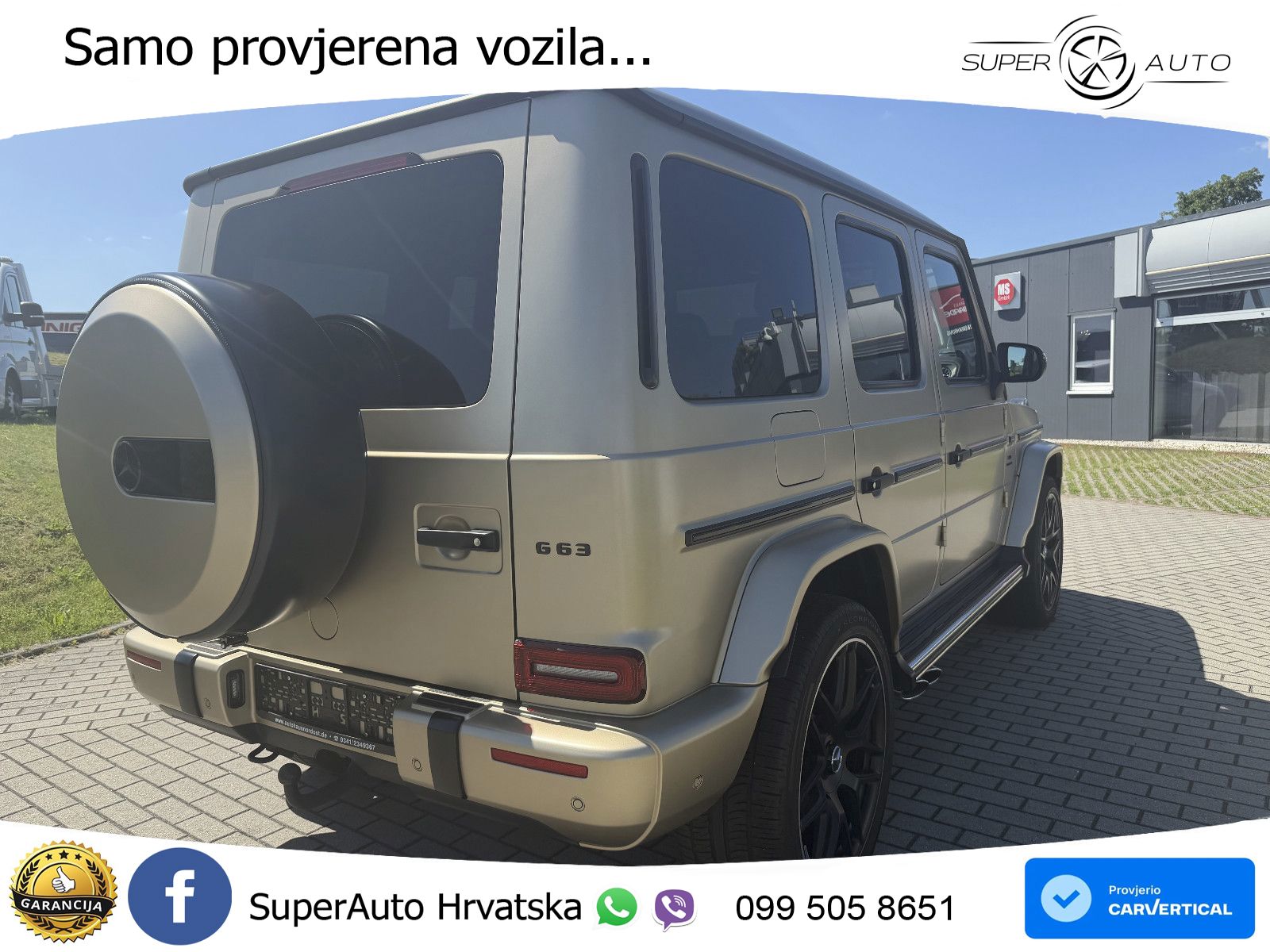 Mercedes AMG G 63 Long V8 (585 KS) 4MATIC 9G-TRONIC AMG SPEEDSHIFT PLUS Superior LED+GR SJED+ACC