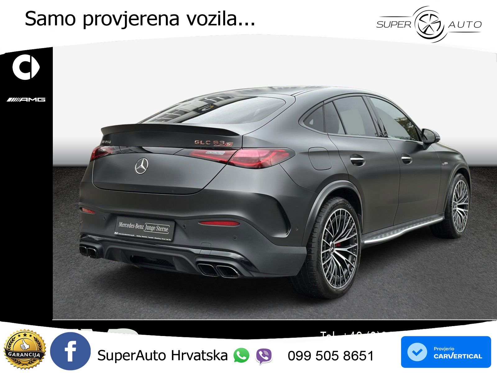 Mercedes GLC Coupe AMG 63 S E PERFORMANCE (680 KS) 4MATIC AMG SPEEDSHIFT MCT 9G ACC+GR SJED+360+PANO