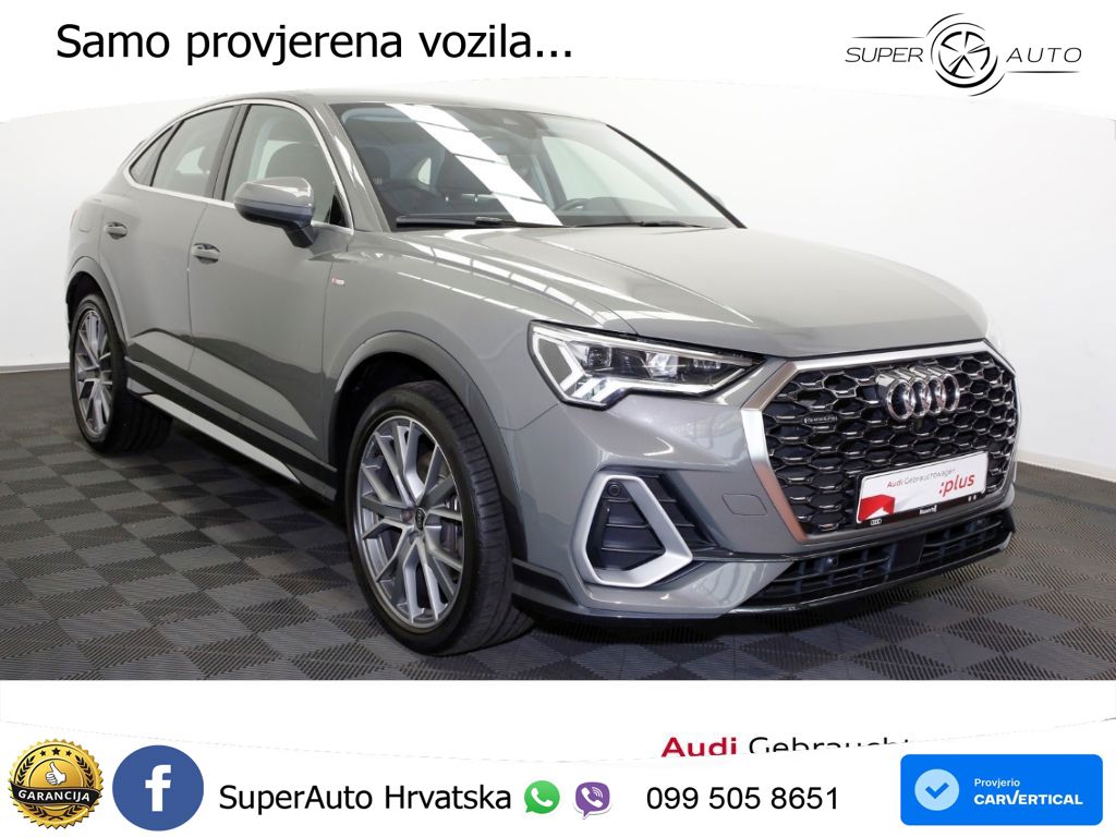 Audi Q3 II Sportback 40 TFSI (190 KS) quattro S tronic S line LED+GR SJED+ACC