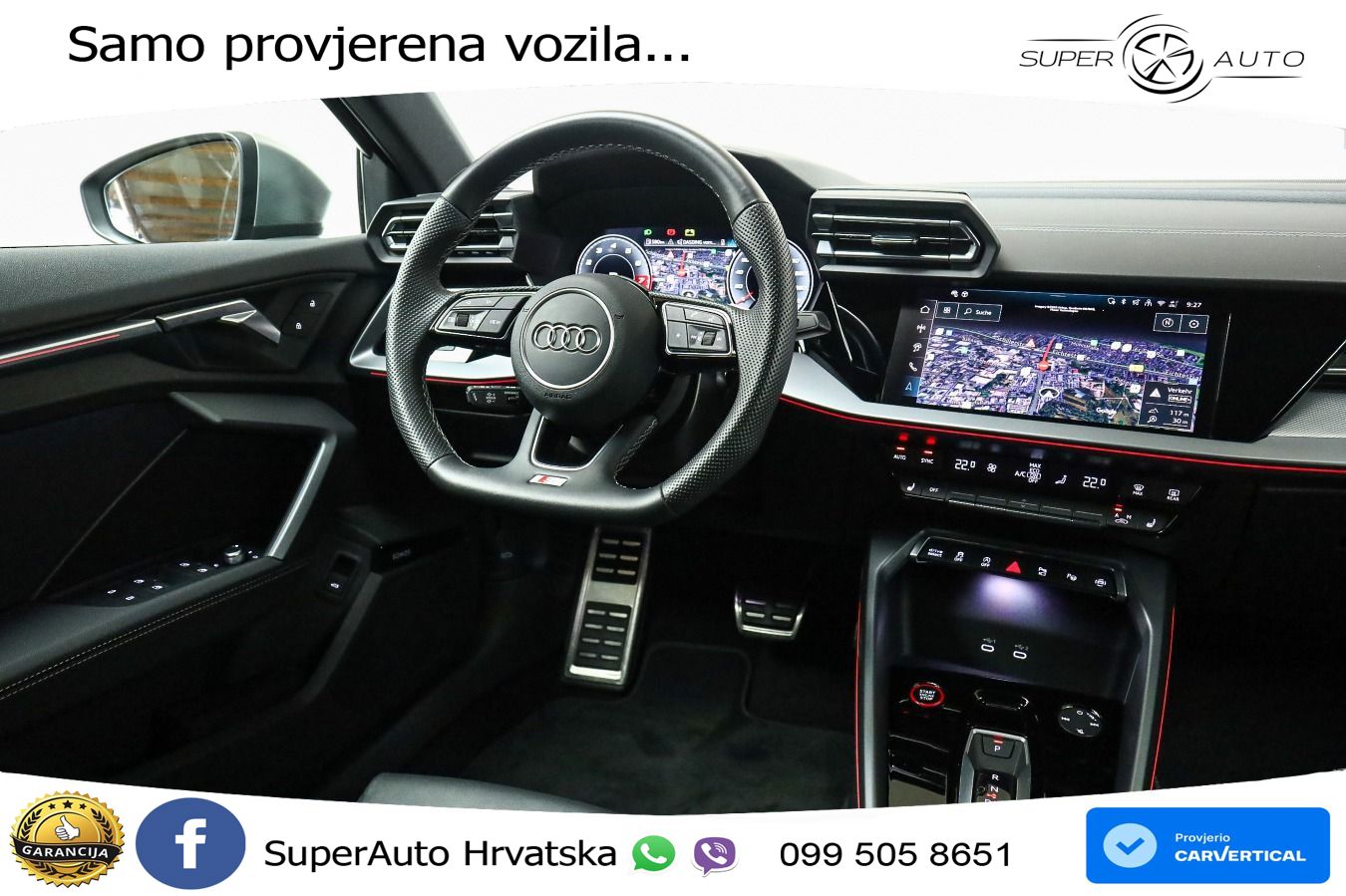 Audi S3 2.0 TFSI (333 KS) quattro S tronic MATRIX+GR SJED+KAM