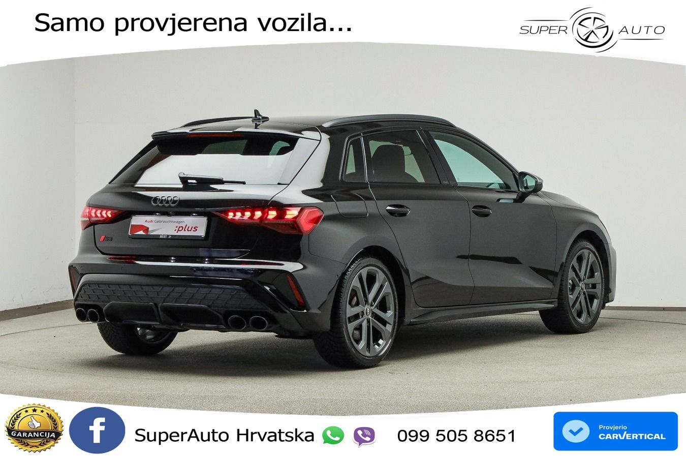 Audi S3 2.0 TFSI (333 KS) quattro S tronic MATRIX+GR SJED+KAM