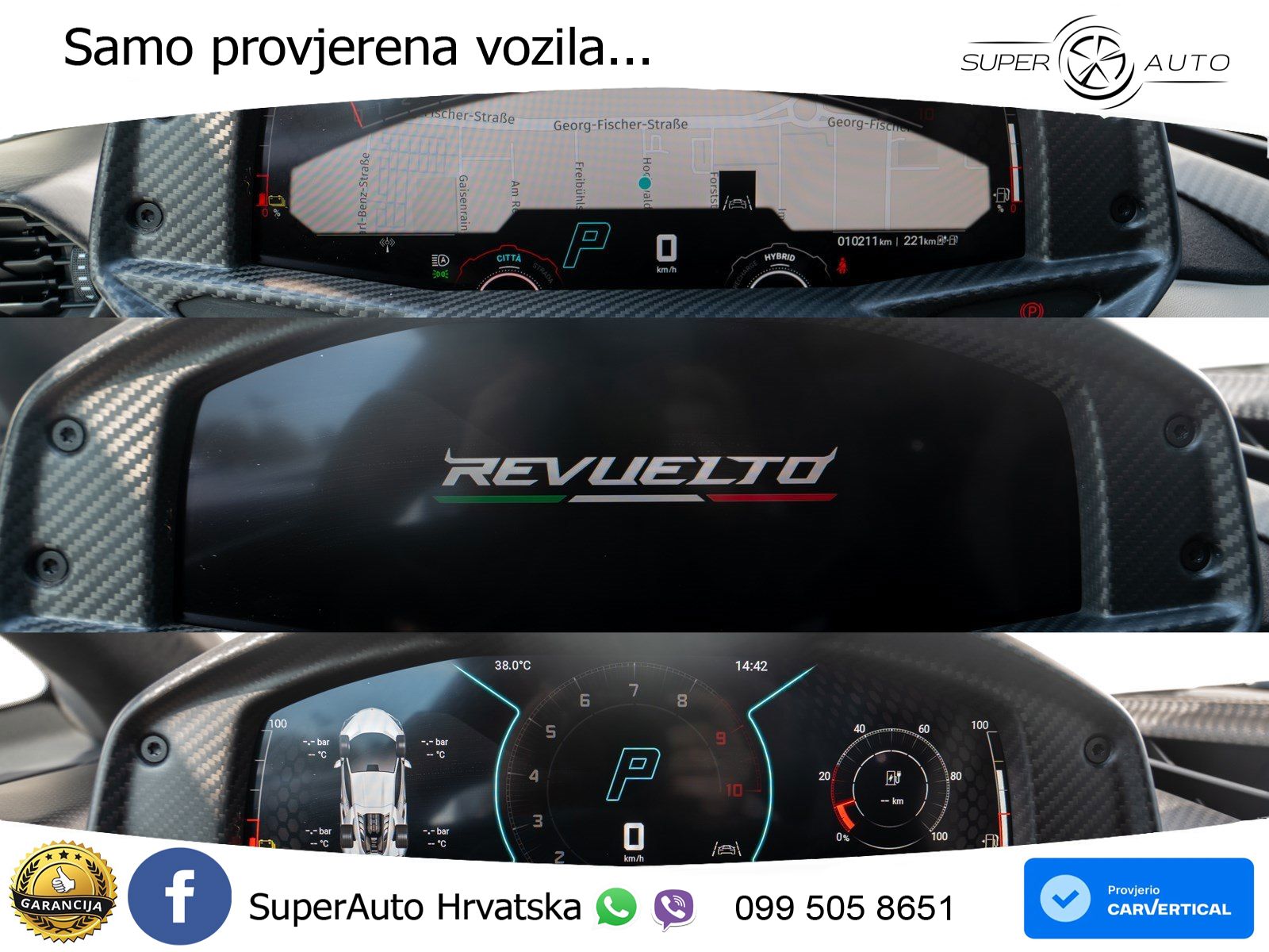 Lamborghini Revuelto 6.5 V12 (1015 KS) 4WD DCT LED+GR SJED+ACC