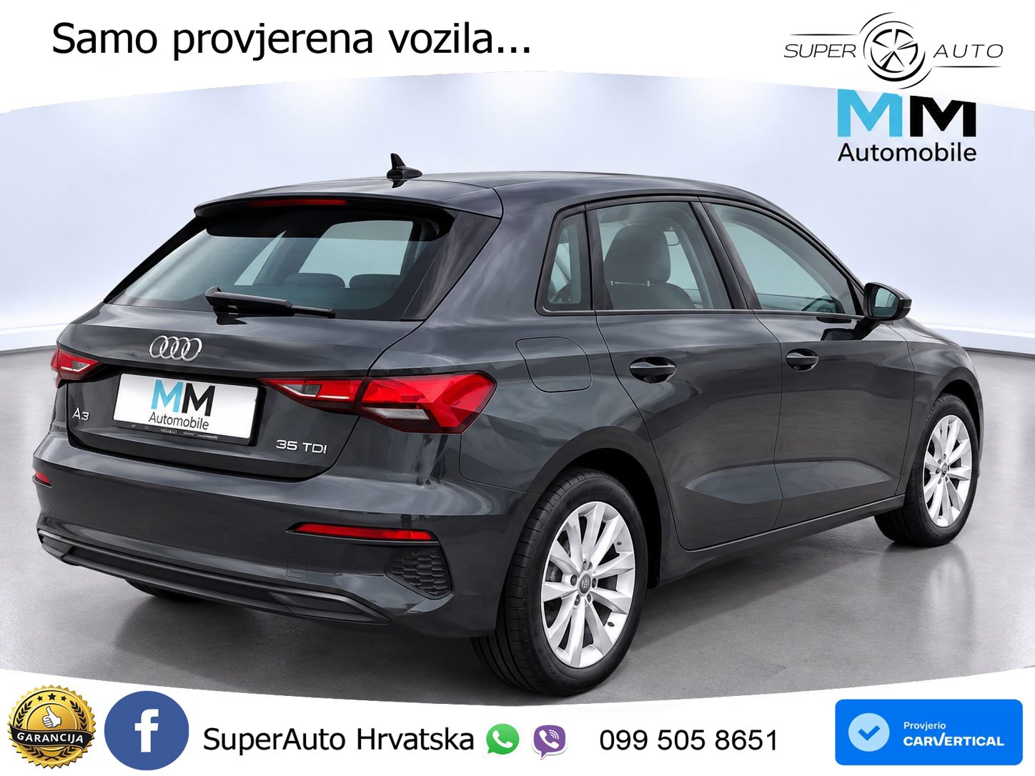 Audi A3 35 TDI (150 KS) S tronic LED+GR SJED+ACC