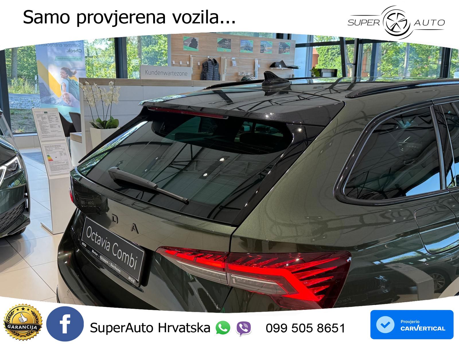 Škoda Octavia Combi 1.5 TSI (150 KS) DSG SportLine LED+GR SJED+ACC