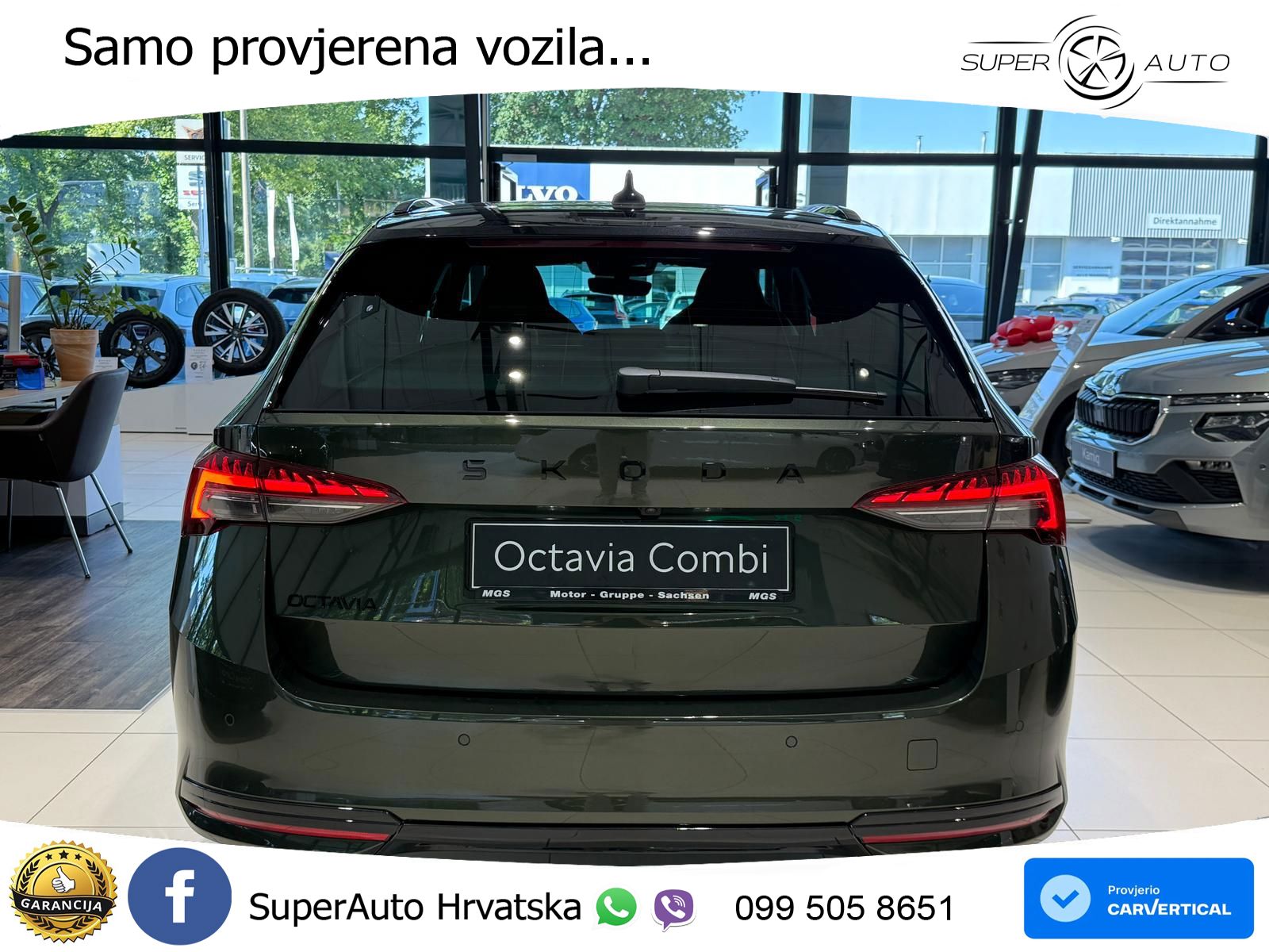 Škoda Octavia Combi 1.5 TSI (150 KS) DSG SportLine LED+GR SJED+ACC