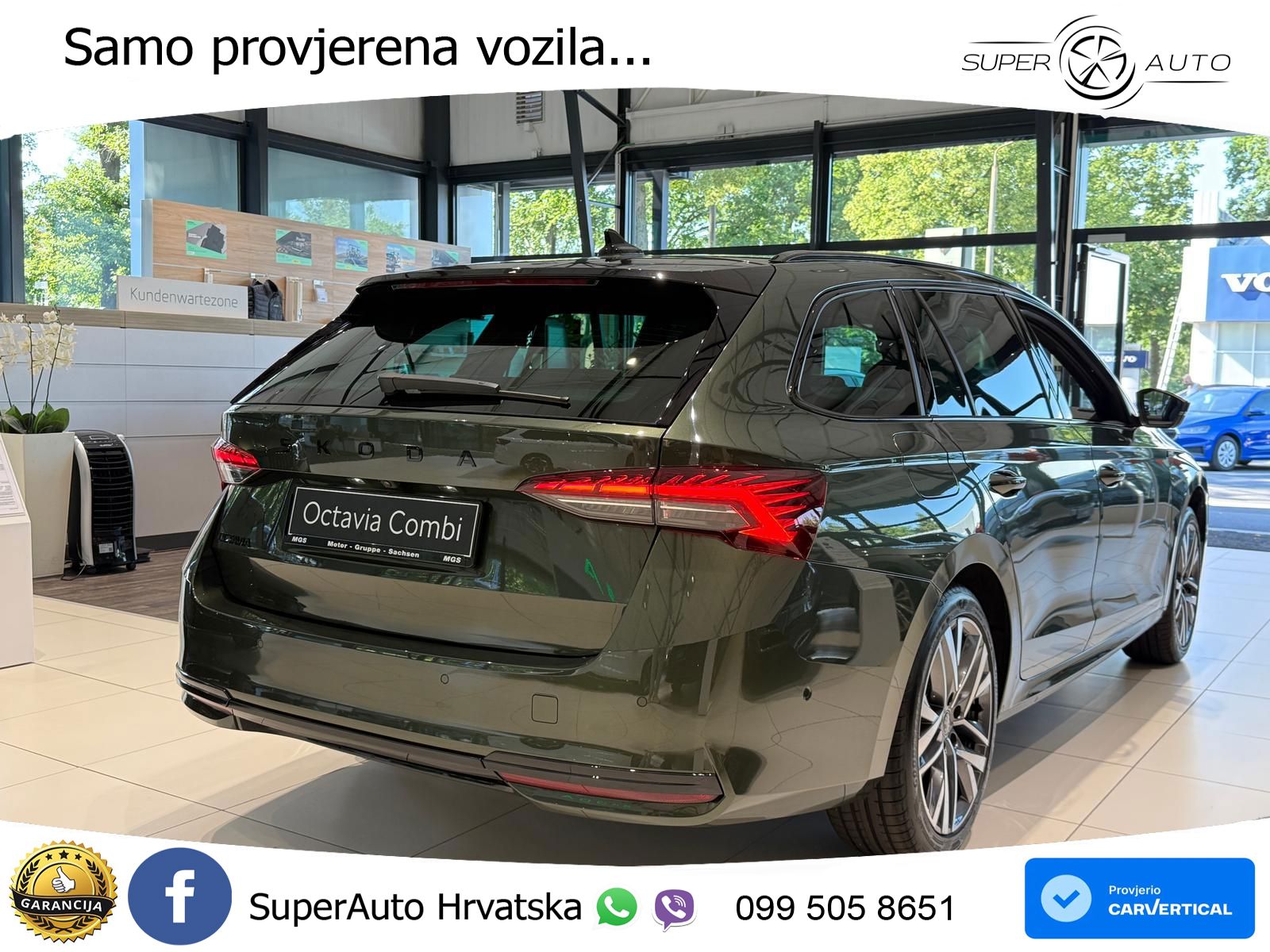 Škoda Octavia Combi 1.5 TSI (150 KS) DSG SportLine LED+GR SJED+ACC