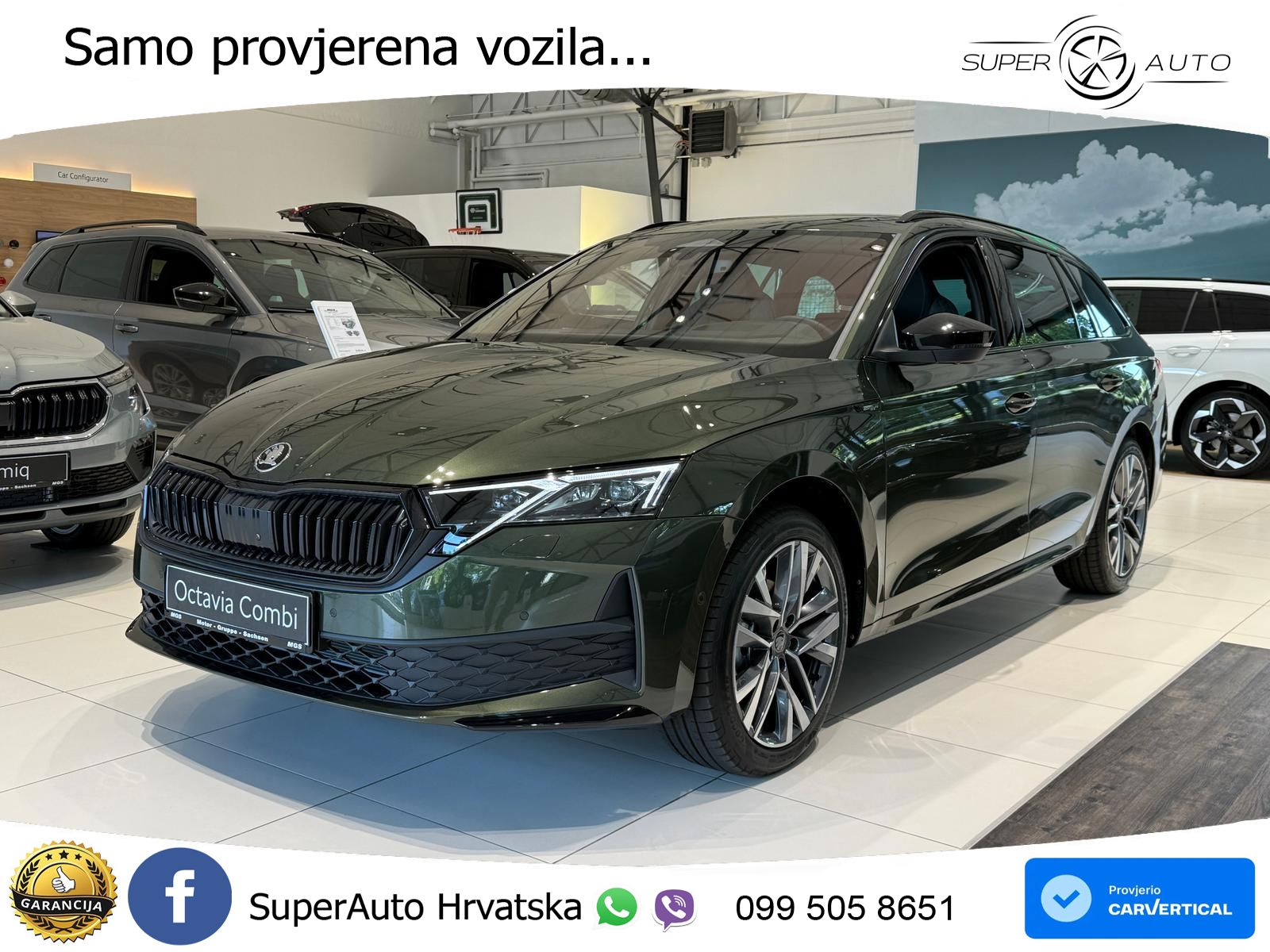 Škoda Octavia Combi 1.5 TSI (150 KS) DSG SportLine LED+GR SJED+ACC
