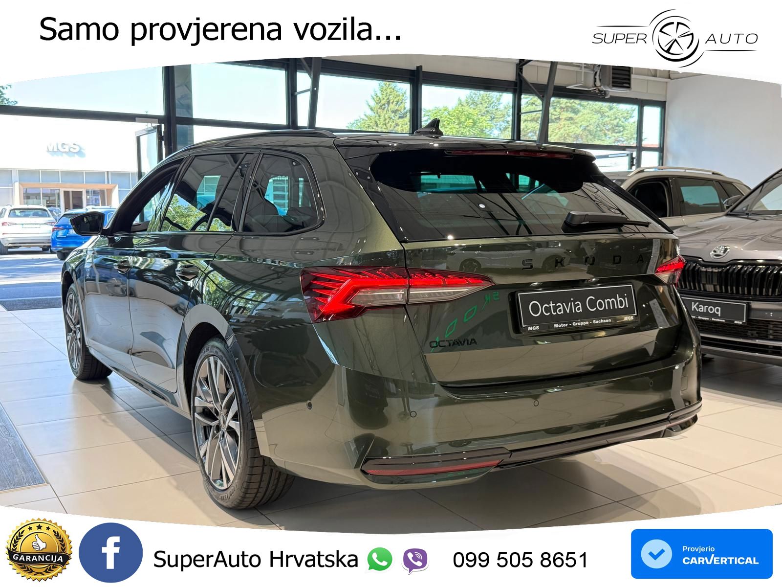 Škoda Octavia Combi 1.5 TSI (150 KS) DSG SportLine LED+GR SJED+ACC