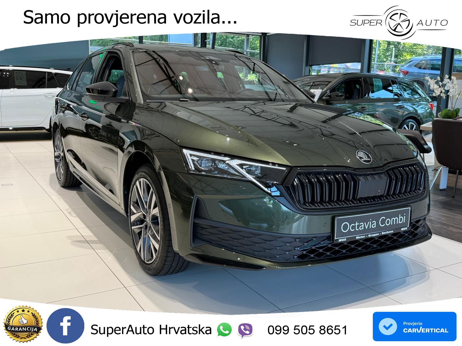Škoda Octavia Combi 1.5 TSI (150 KS) DSG SportLine LED+GR SJED+ACC