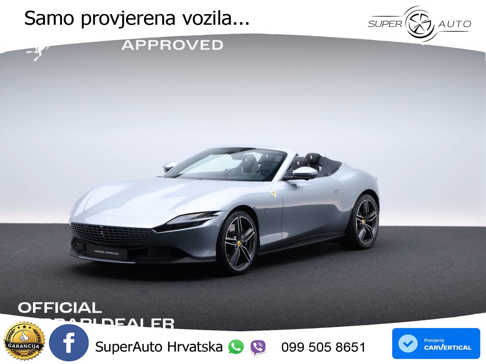 Ferrari Roma Spider 3.9 V8 (620 KS) F1 DCT LED+GR SJED+ACC