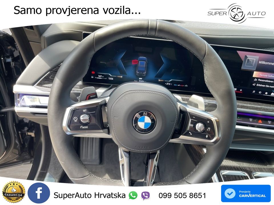 BMW 740d (299 KS) xDrive Steptronic M Sport ZRAČNI+ACC+GR SJED+KAM+PANO