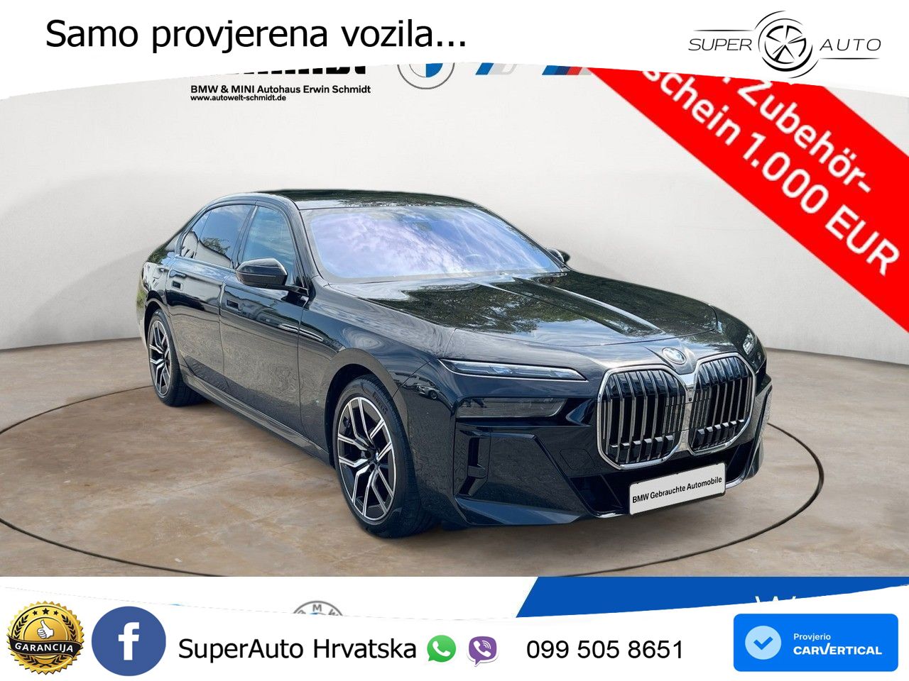BMW 740d (299 KS) xDrive Steptronic M Sport ZRAČNI+ACC+GR SJED+KAM+PANO