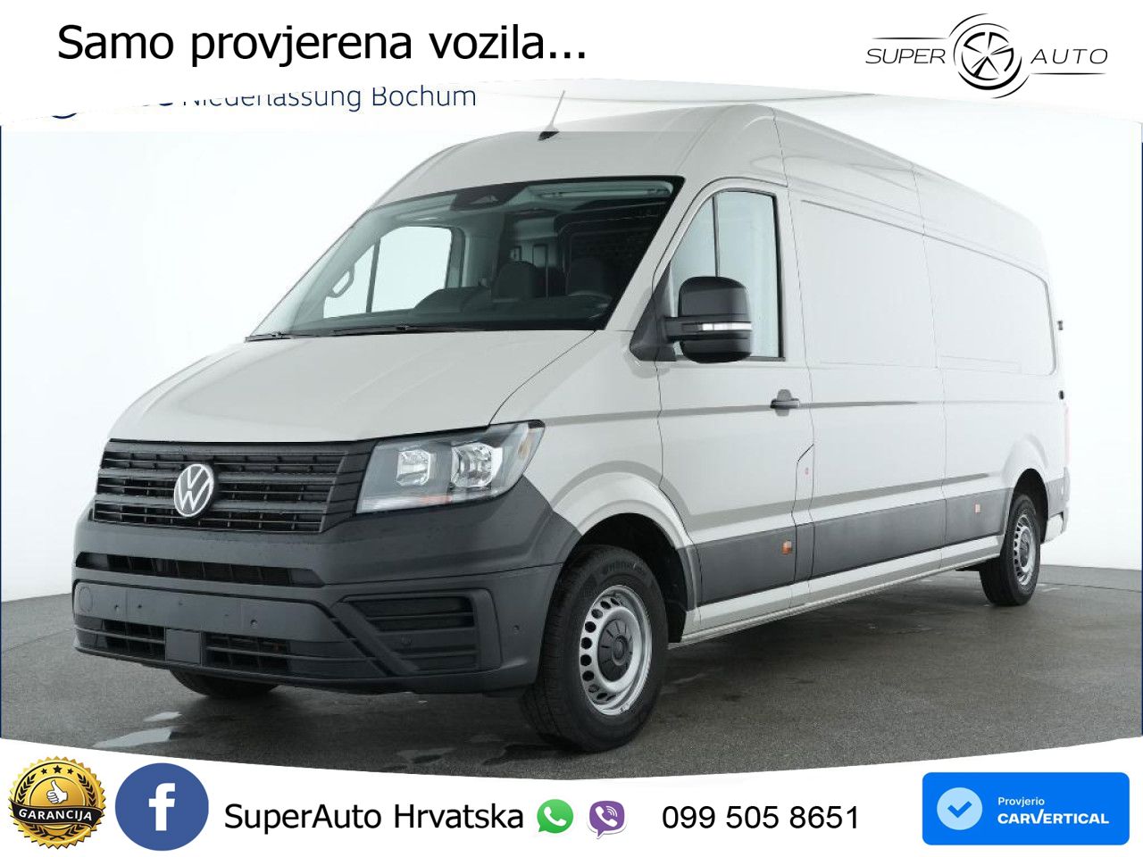 Volkswagen Crafter Kasten lang AHK Kamera Klima Euro6 ZV 177 KS