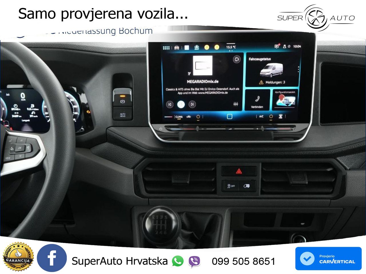 Volkswagen Crafter Kasten lang AHK Kamera Klima Euro6 ZV 177 KS
