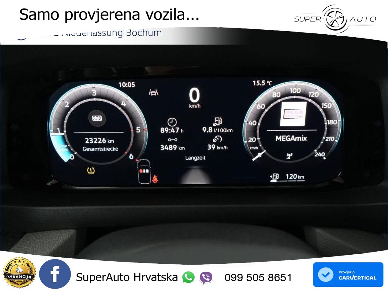 Volkswagen Crafter Kasten lang AHK Kamera Klima Euro6 ZV 177 KS