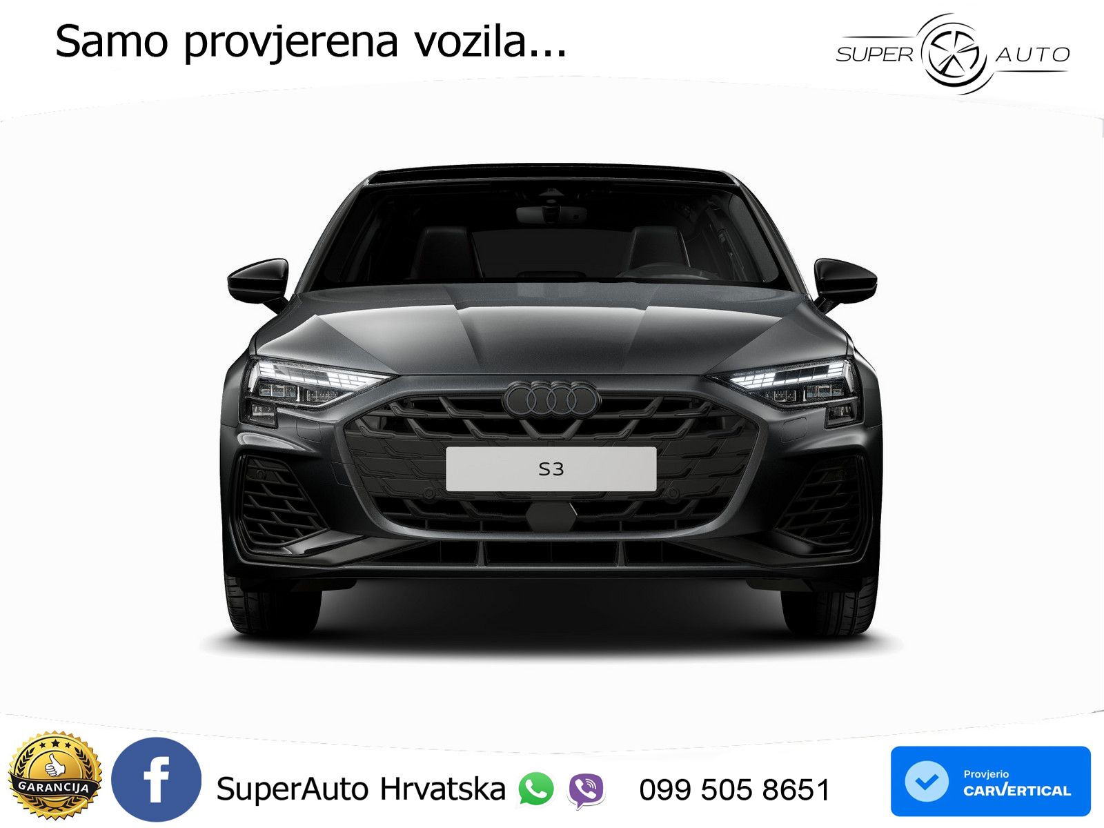 Audi S3 2.0 TFSI (333 KS) quattro S tronic MATRIX+GR SJED+KAM