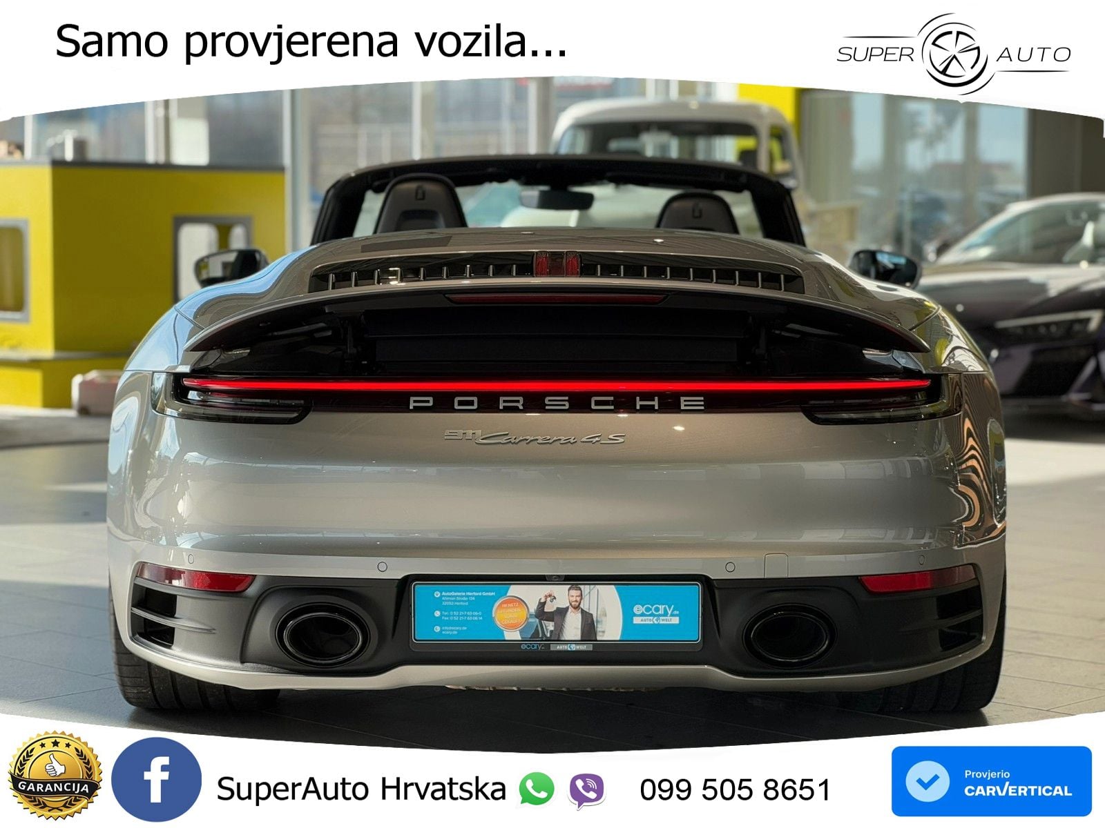 Porsche 911 Carrera S 3.0 (450 KS) PDK LED+GR SJED+ACC