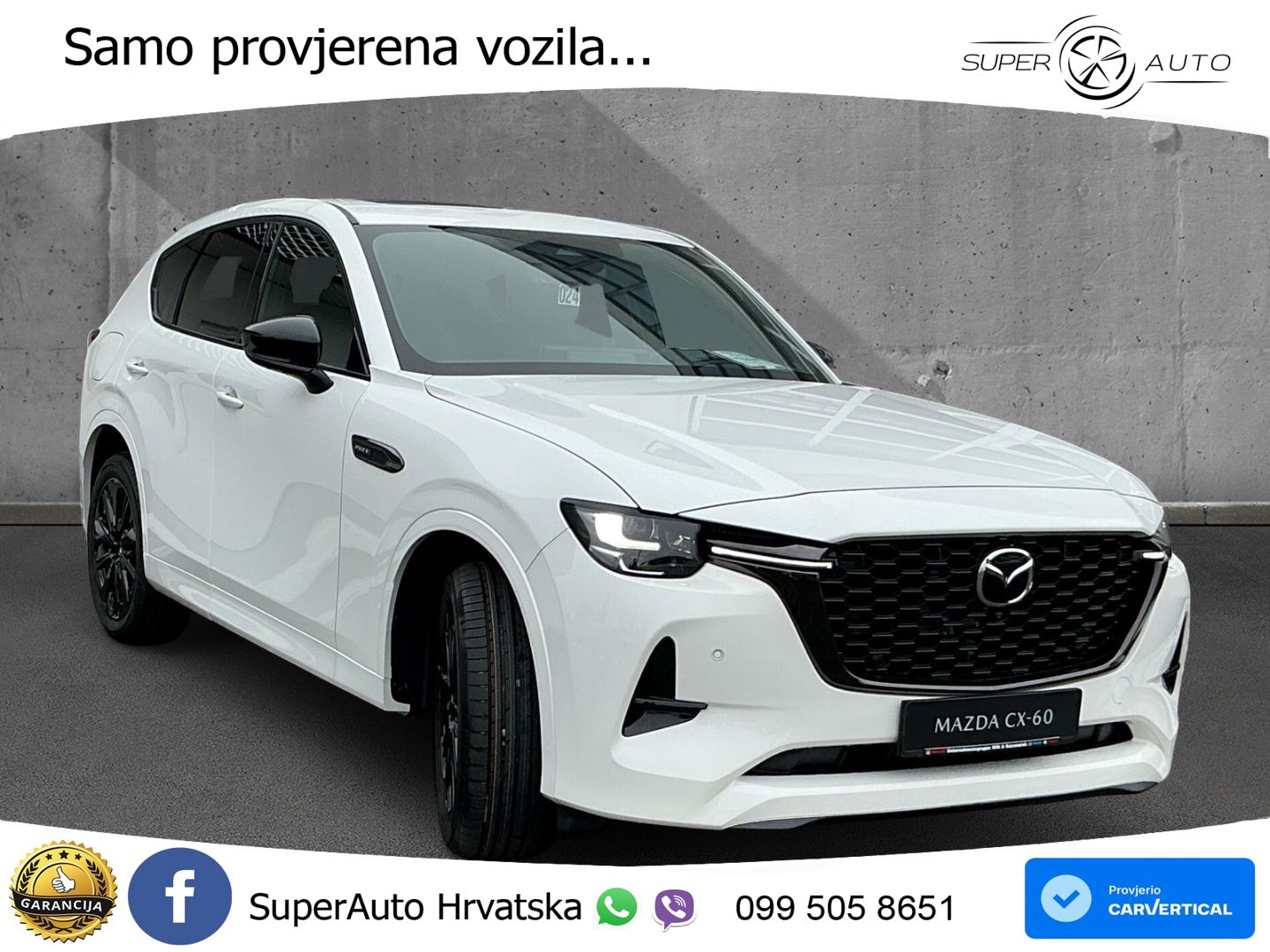 Mazda CX-60 2.5 e-Skyactiv (328 KS) AWD Automatic MATRIX+GR SJED+KAM