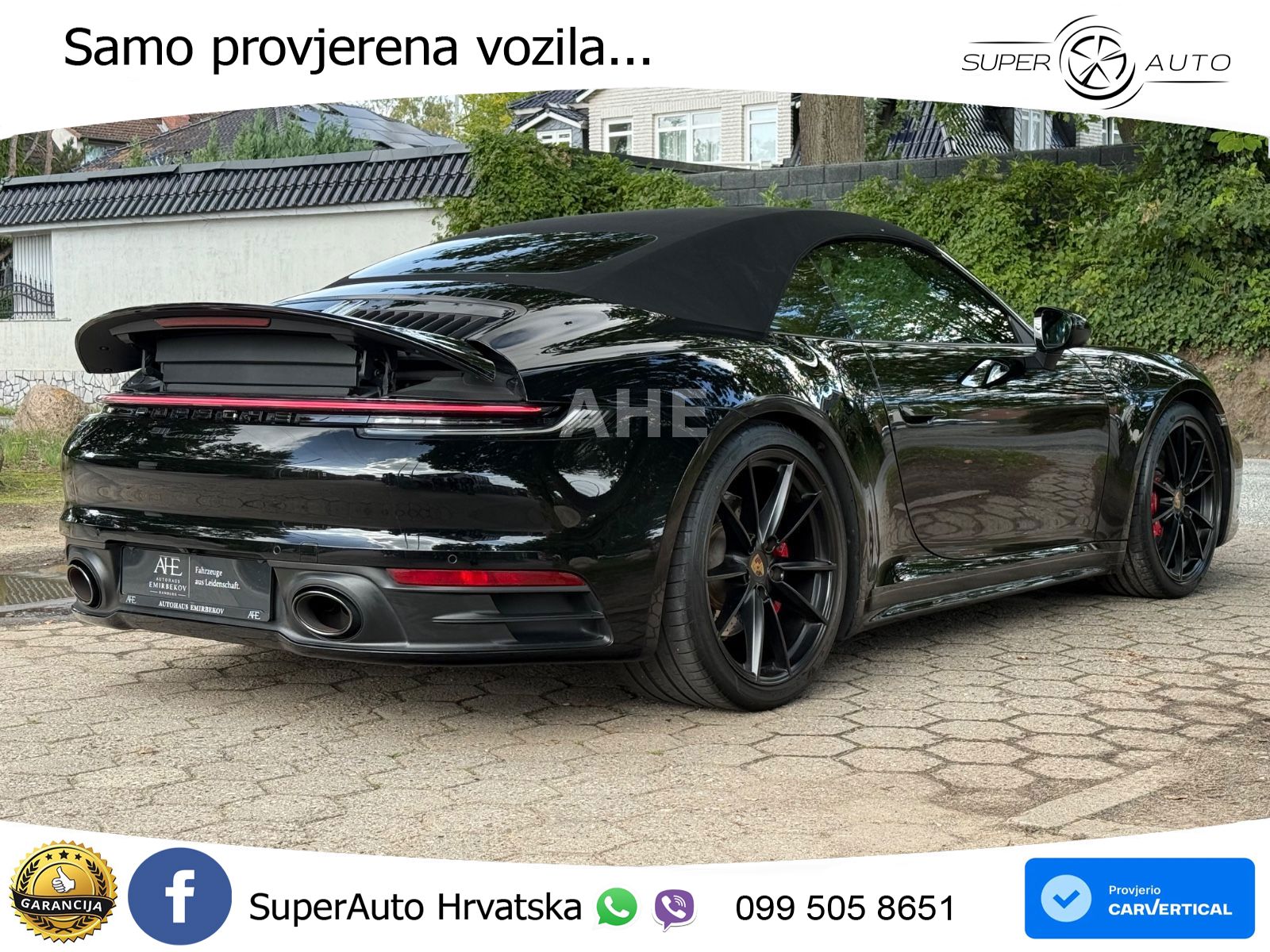 Porsche 911 Carrera S Cabriolet 3.0 (450 KS) PDK MATRIX+GR SJED+KAM