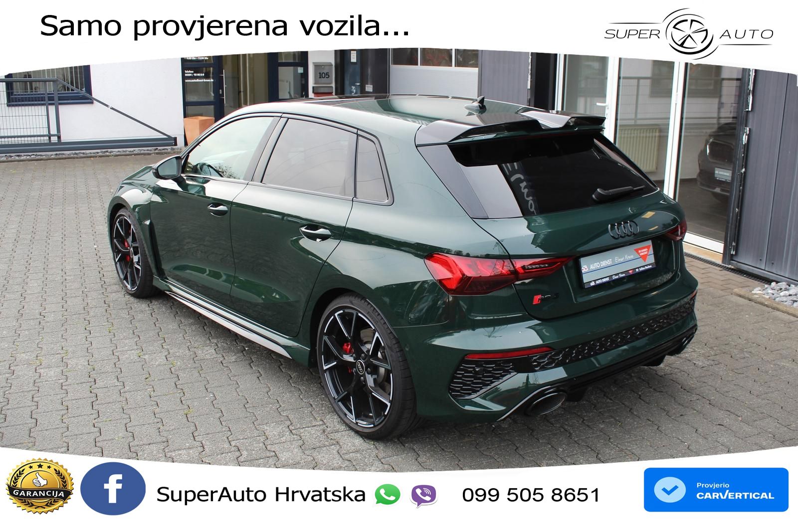 Audi RS3 Sedan 2.5 TFSI (400 KS) quattro S tronic LED+GR SJED+ACC